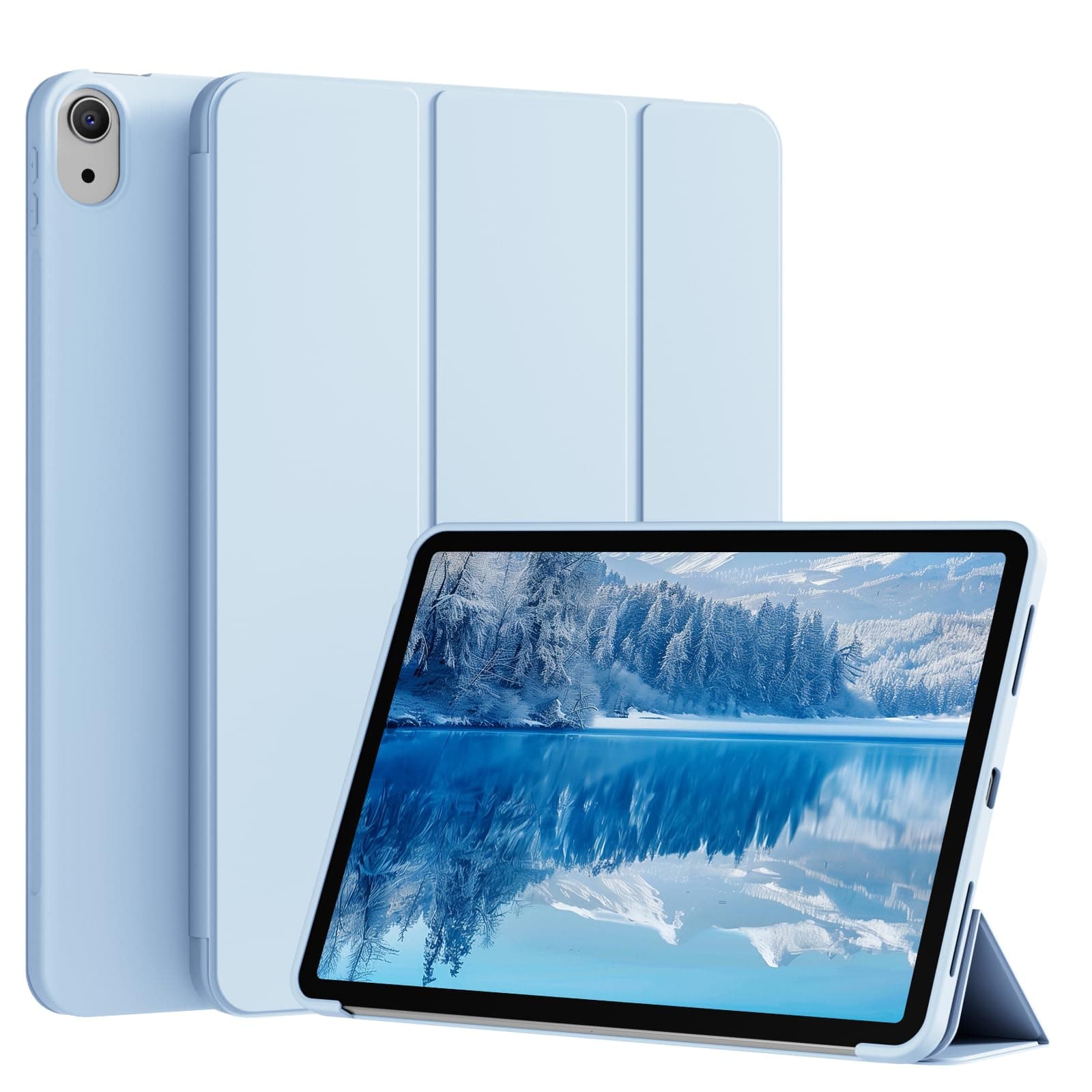 KenKe for iPad (A16) 11th/10th Generation Case 11/10.9 Inch, Sky Blue