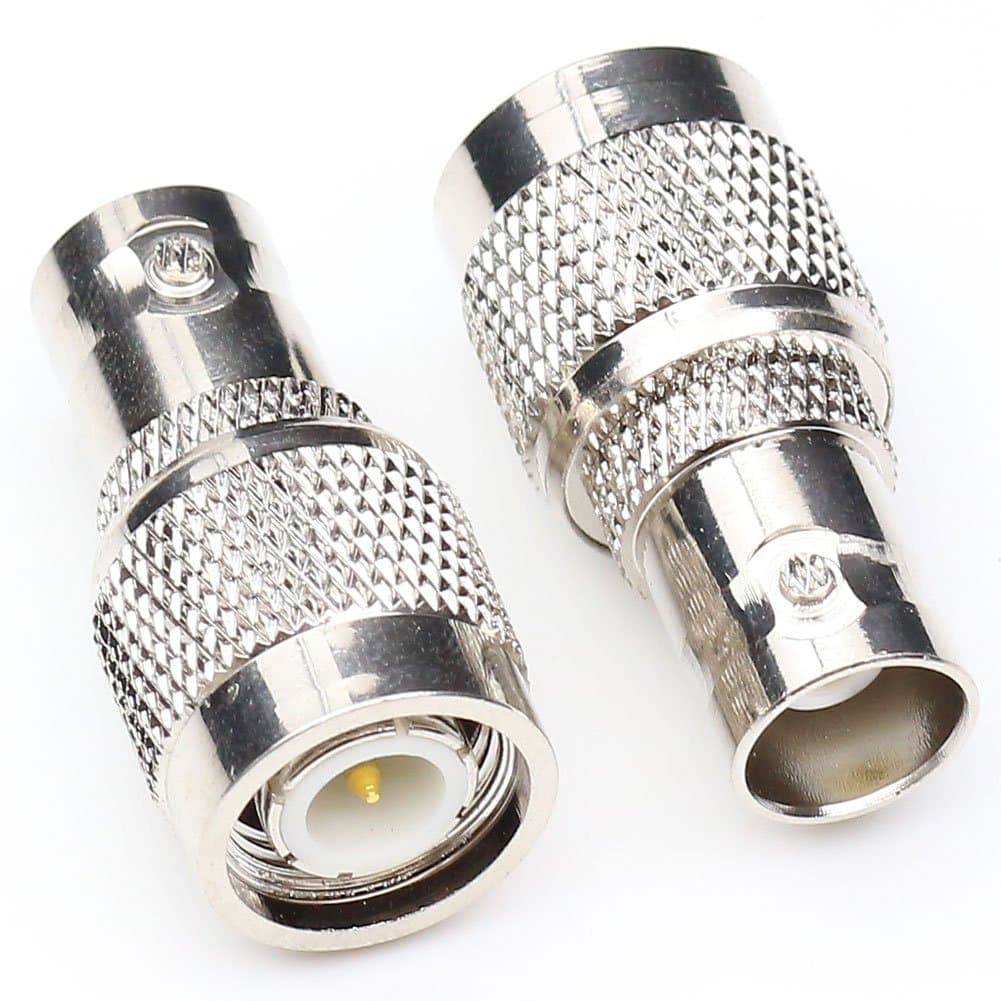 ANHAN TNC Male Plug to BNC Female Jack Adapter RF coaxial Coax Adapter 2Pack