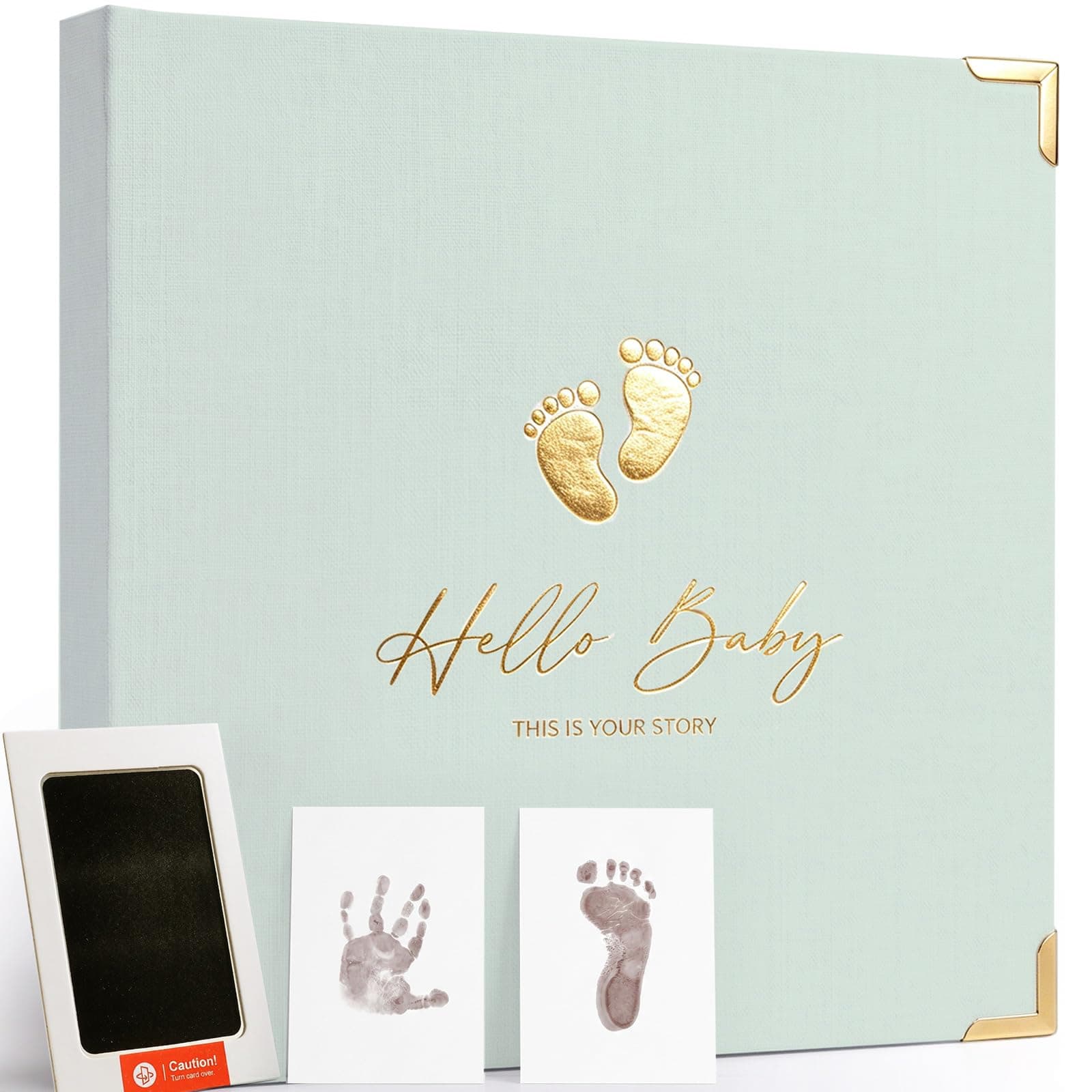 Keepsake Baby Memory Book, Newborn Milestone Journal 0-5 Years, 136 Pages