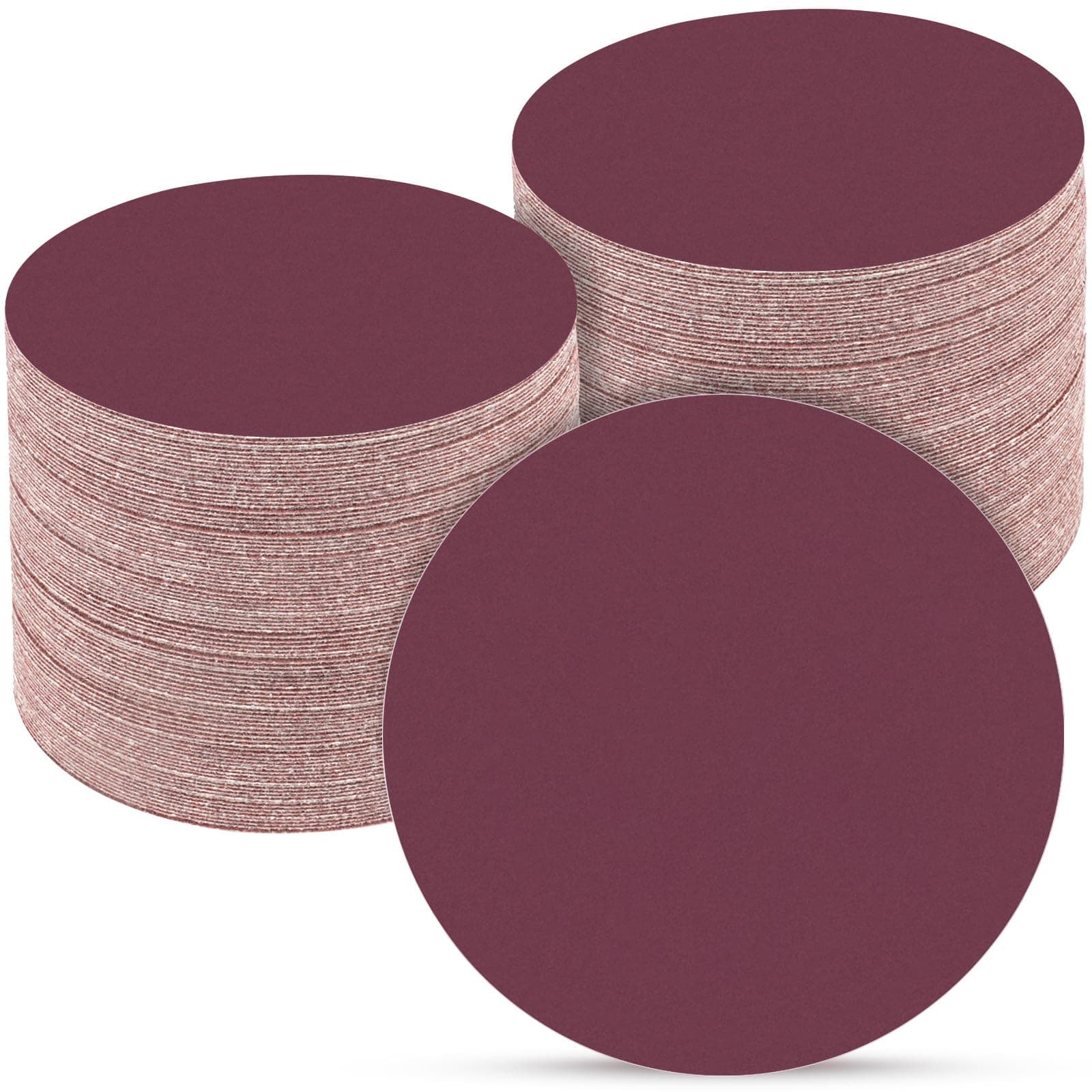 POTUINOM 100PCS 5 Inch Sanding Discs 2000 Grit Sandpaper for Orbital Sander