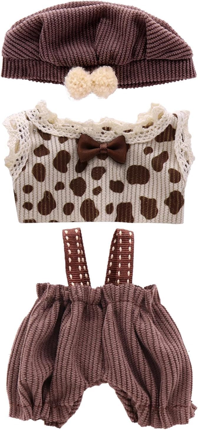 Clothes for Lububu, Doll Outfit Accessories Designed for 15 & 17cm Lububu (Brown Gentleman)