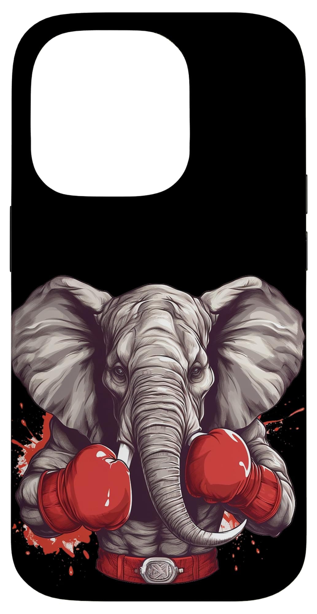 Boxing Elephant Funny Boxer Elephant Graphic Case for iPhone 14 Pro