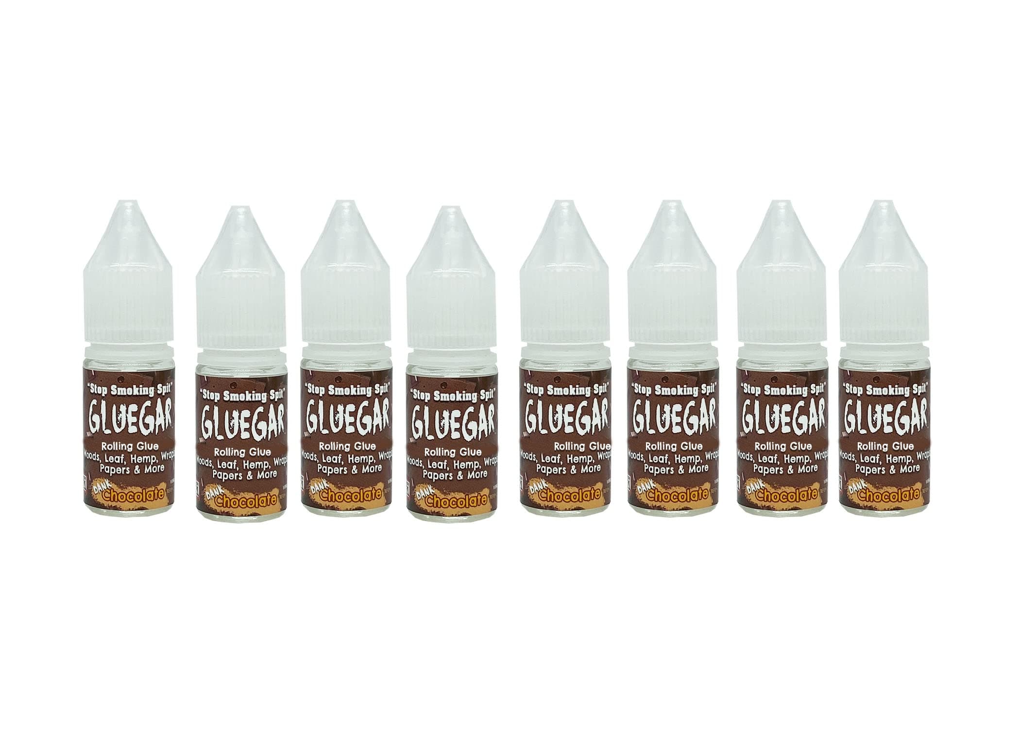 GlueGar- Rolling Glue 10 ML Squeeze Bottle (8 Pack Dank Chocolate)
