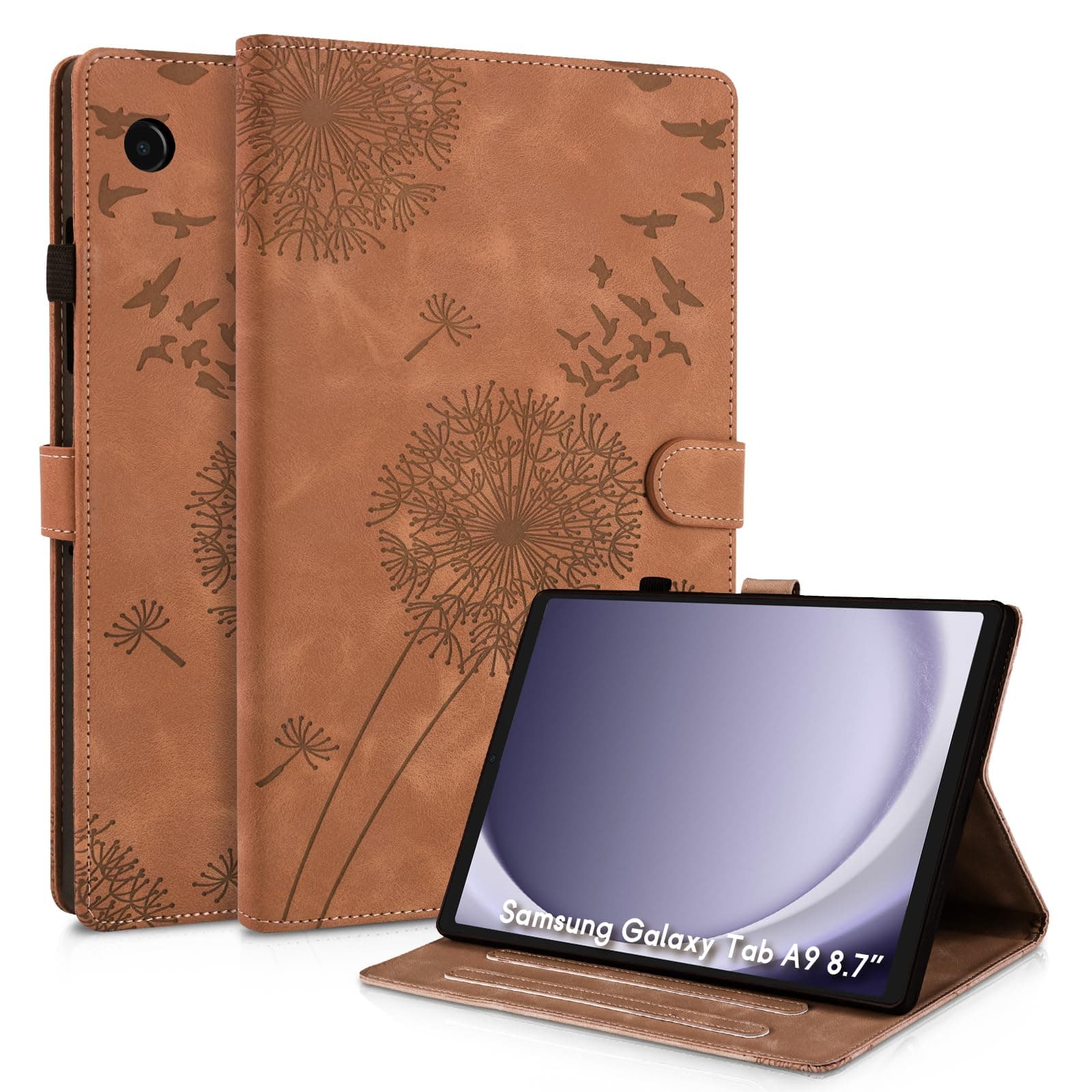 Auslbin Case for Samsung Galaxy Tab A9 2023 (SM-X110/X115) 8.7",Brown