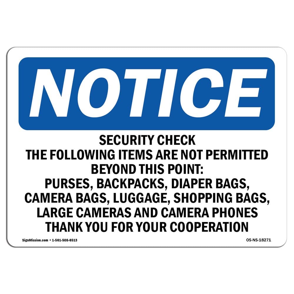 SignMission 5" X 3.5" Decal Set of 10, Landscape