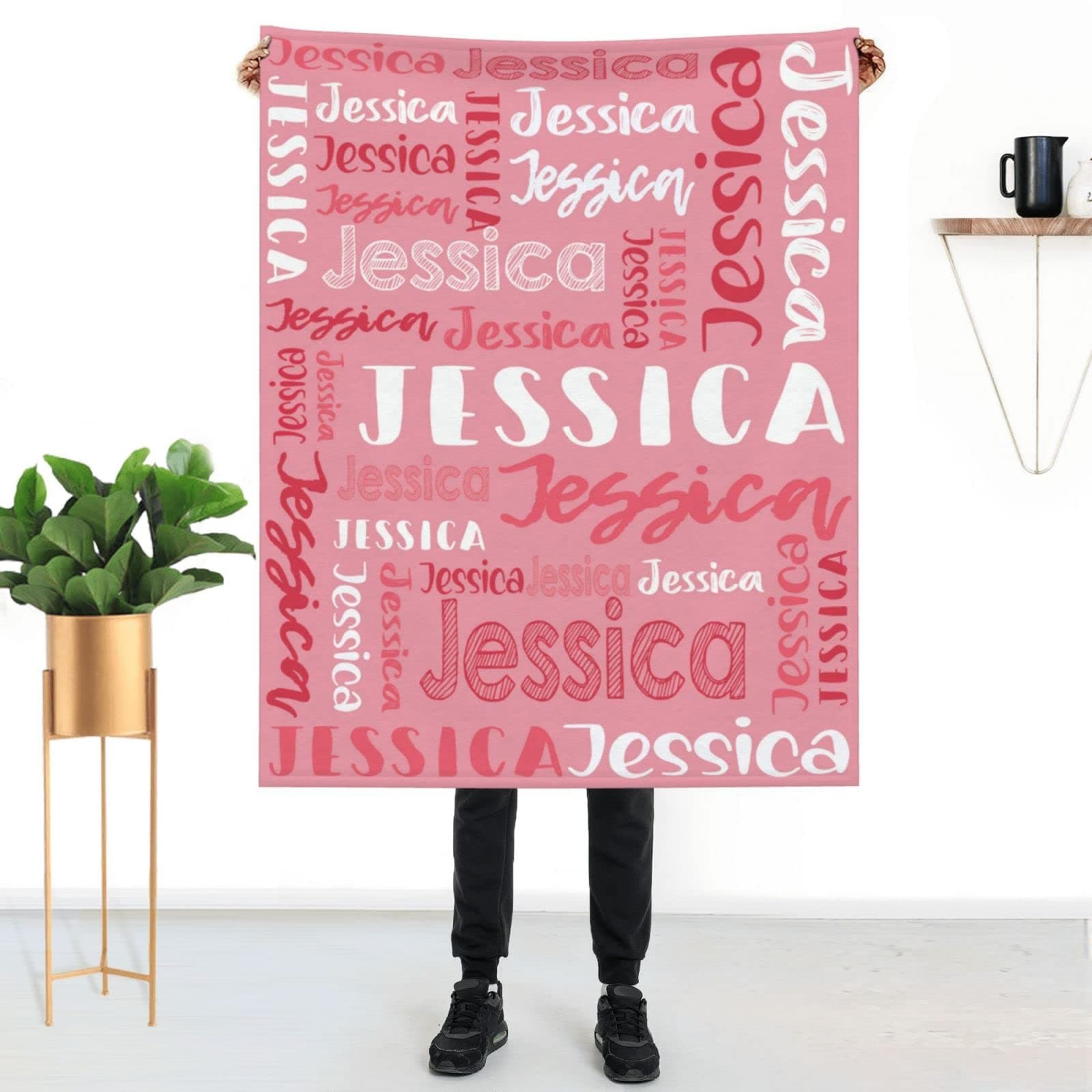WTCWY Custom Baby Blankets for Girls Boys with Name Personalized Baby Blankets with Name Personalized Baby Girl Boy Gifts
