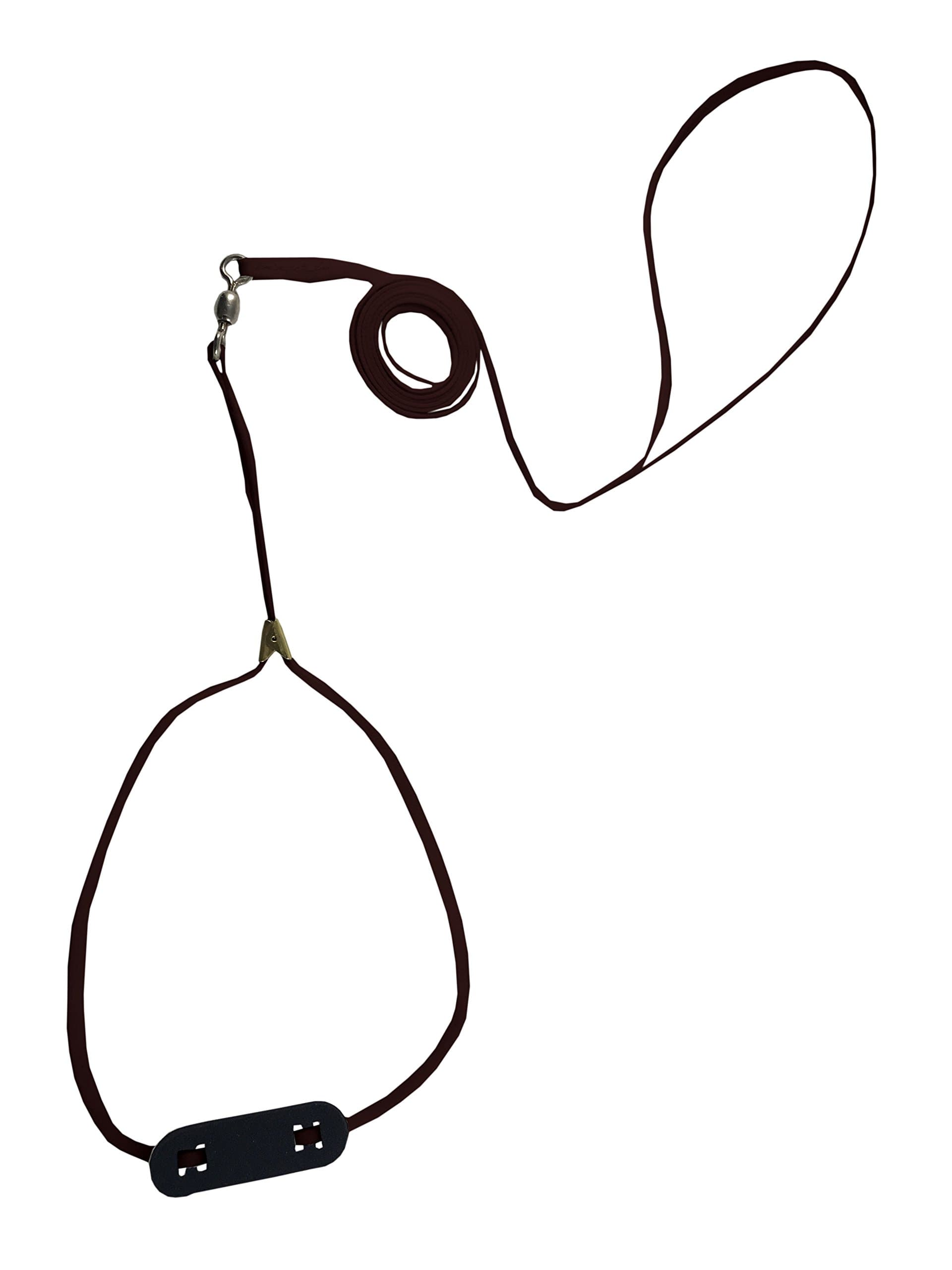 Resco Pet Products Cordo-Hyde Spinner Lead, Swivel and Neck Pad, 3/16" W x 56" L, Mahogany