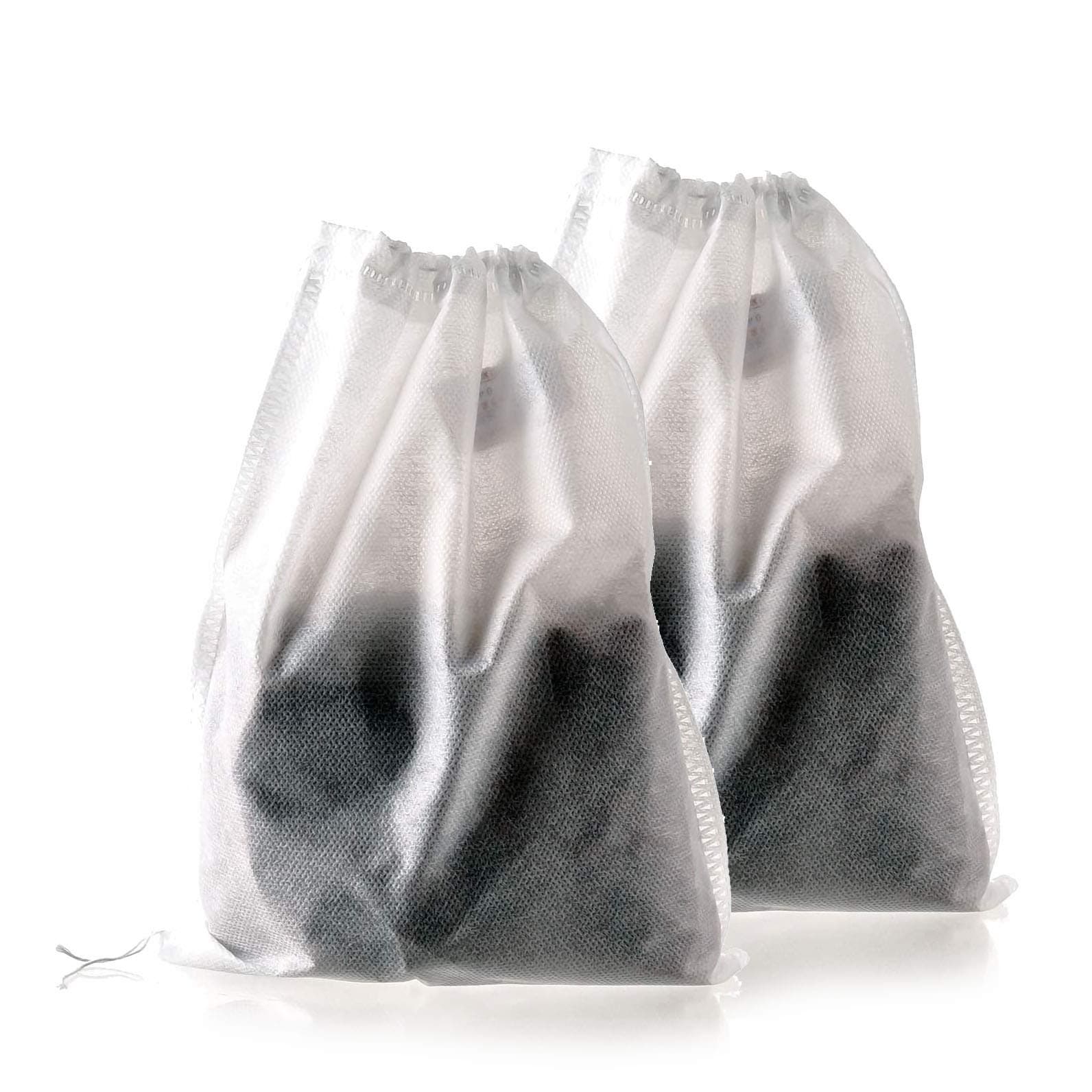 TamBee Large Empty Tea Bags for Loose Leaf Tea Cold Brew Bags Reusable Tea Bag Bath Tea Bags for Tub Tea Sachets Coffee Filter Bags 8" x 10", Non Woven, 200 Pcs