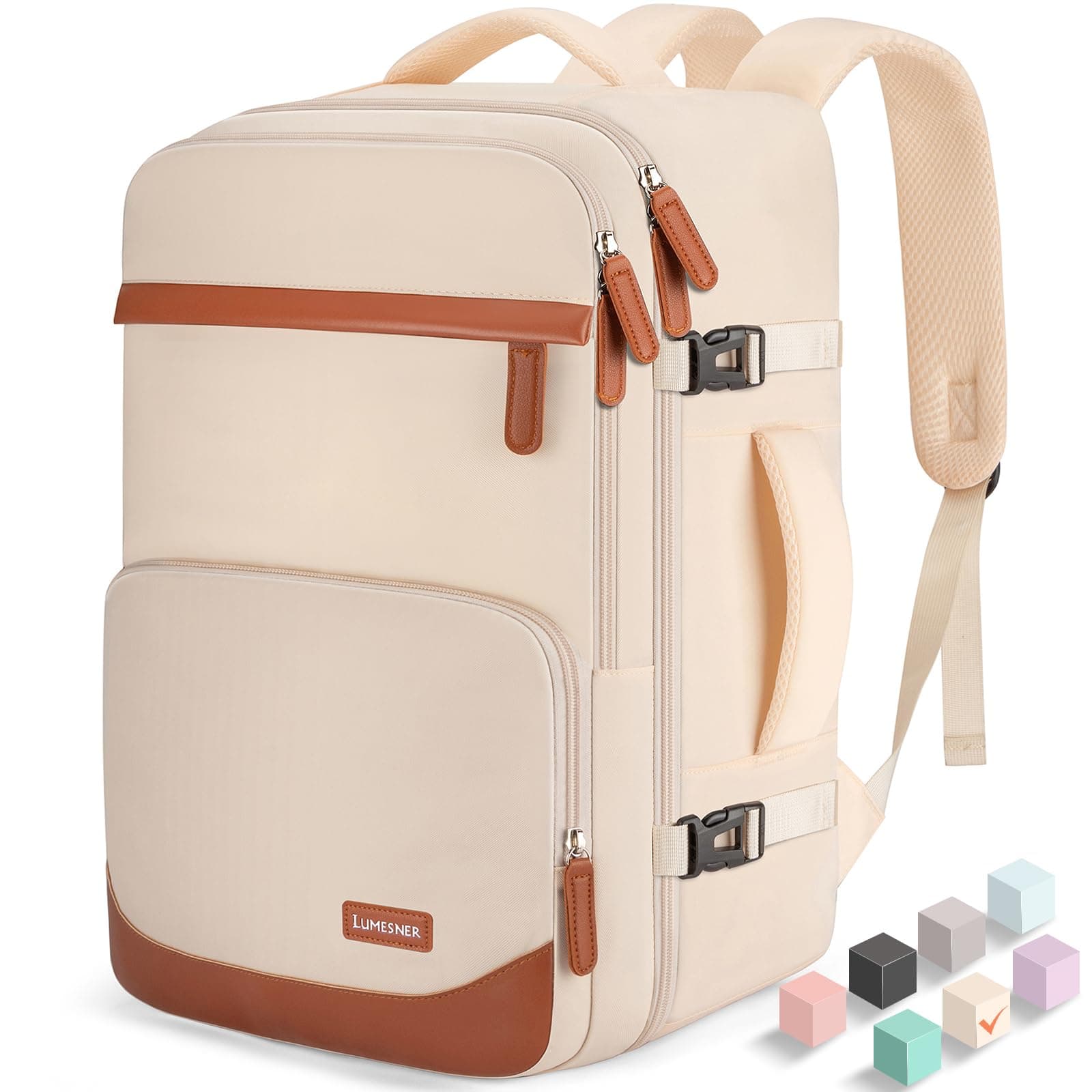 40/50L Travel Backpack, Flight Approved Carry On Laptop Backpack
