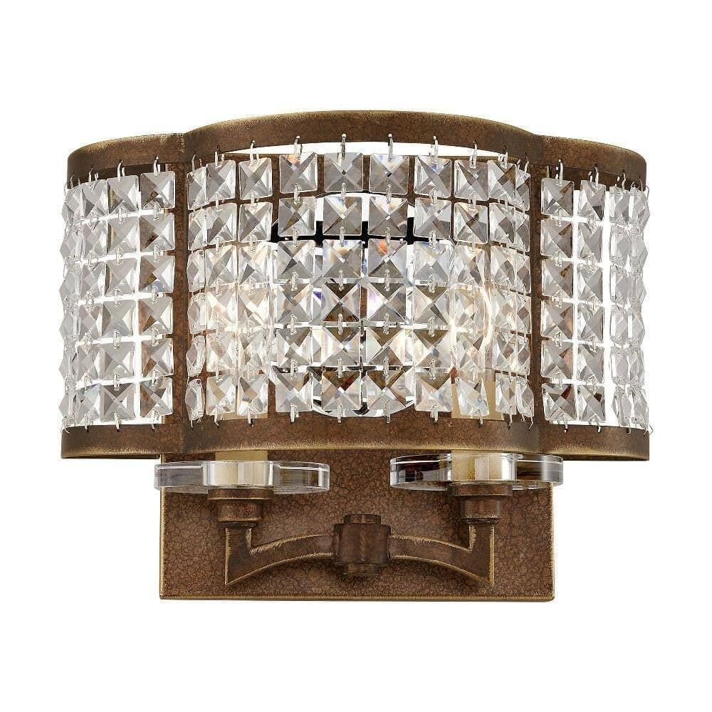 Livex Lighting 50568-64 Traditional 2-Light Palacial Bronze Wall Sconce