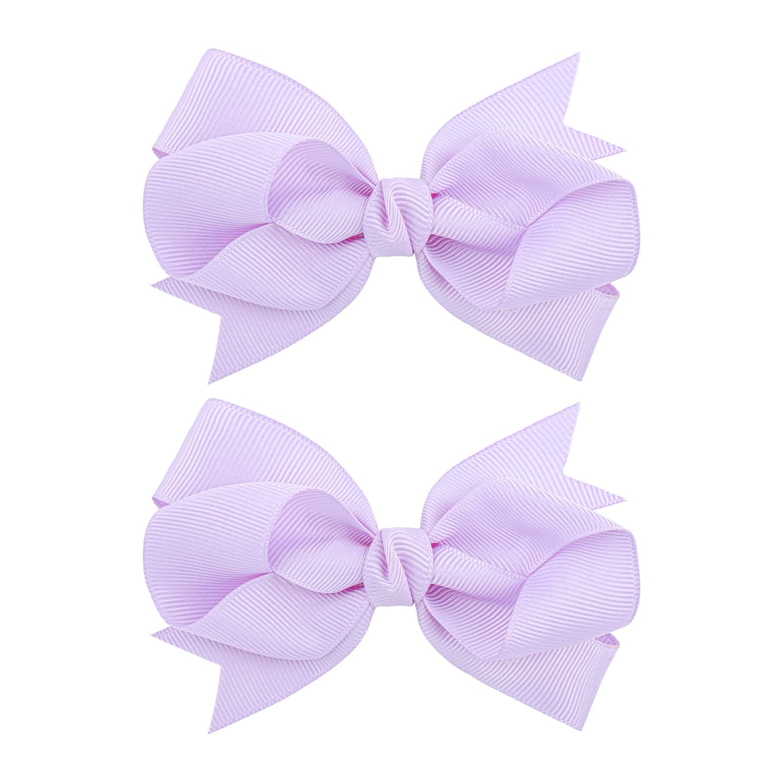 YanJie Boutique Grosgrain Ribbon Violet Hair Bows for Girls Toddler Hair Accessories with Medium Alligator Clips for Kids Teens Back to School