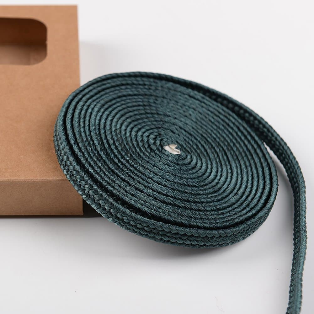 SJ SHI JIAN Leather Silk Cotton Ito Sageo Cord for Japanese Katana Sword Tsuka Handle