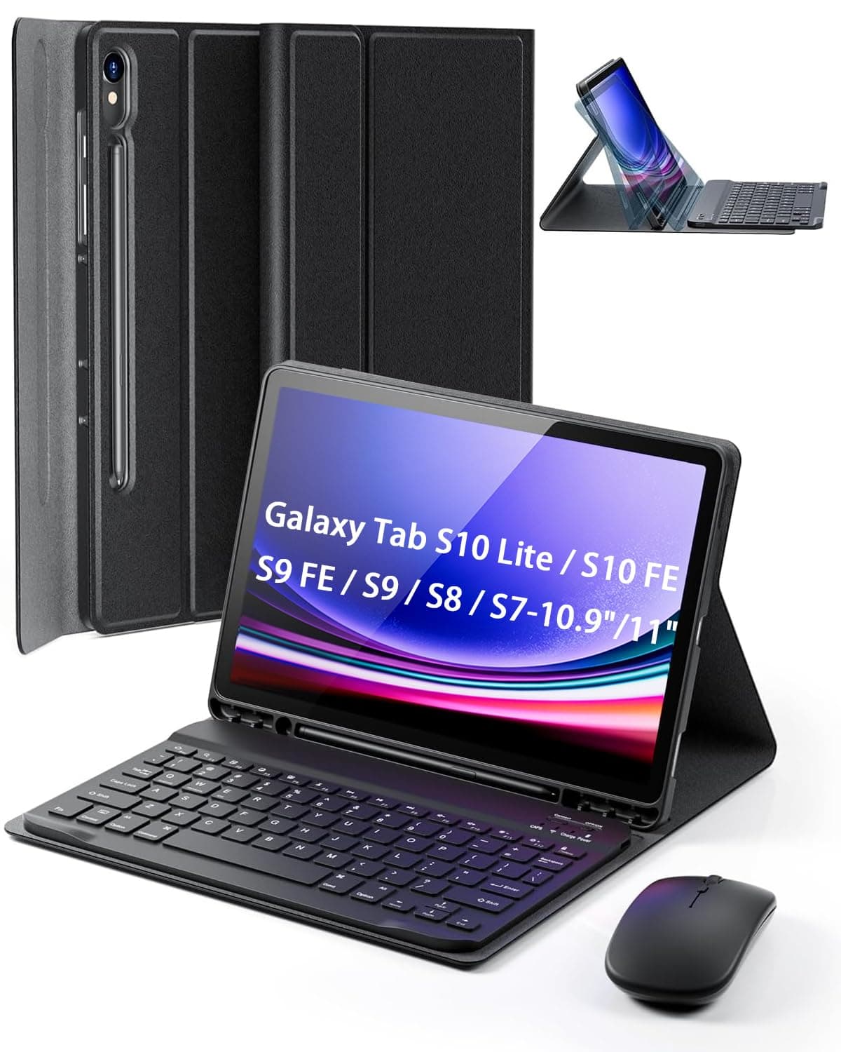 Case Keyboard for Samsung Galaxy Tab S10 Lite / S10 FE / S9 FE / S9 / S8