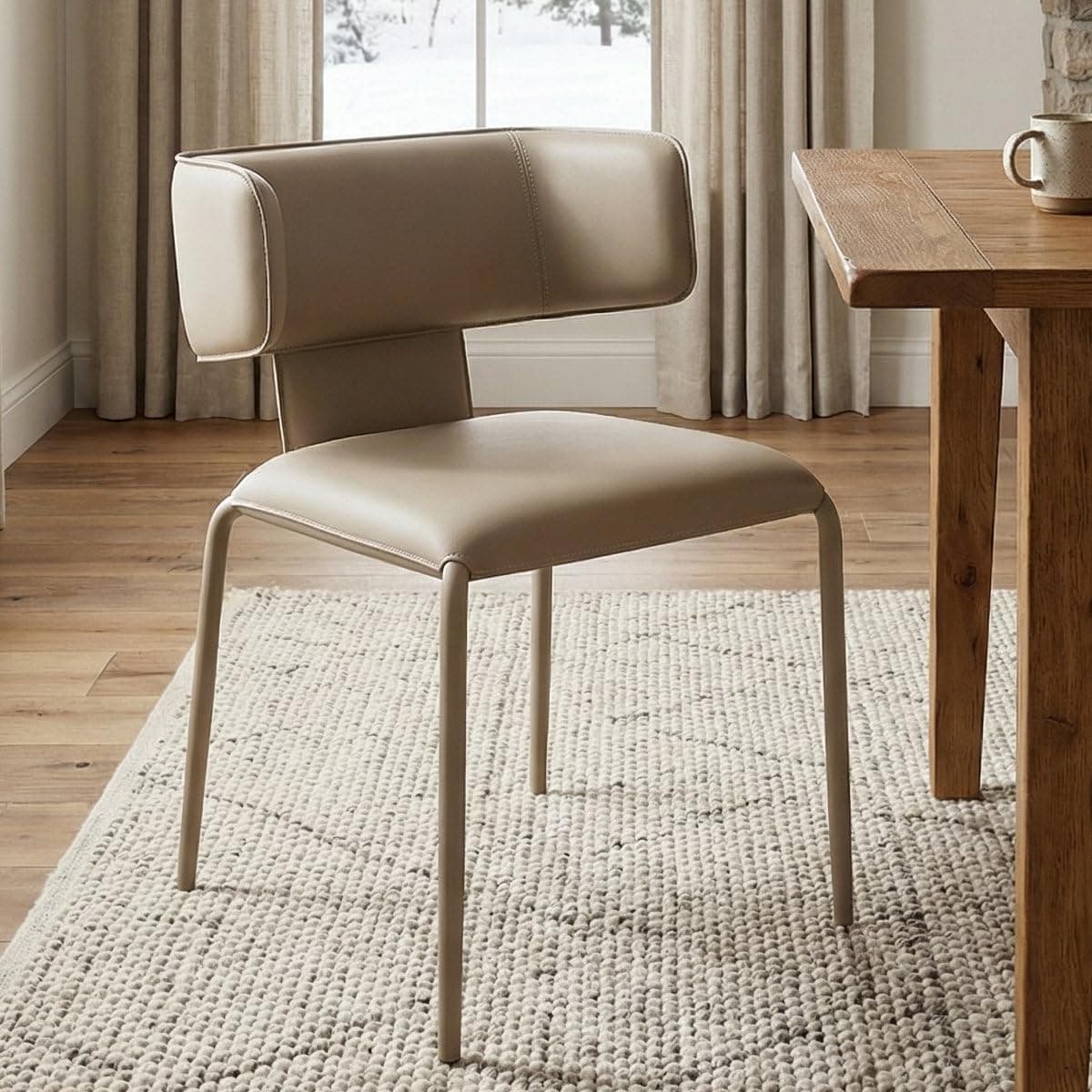 YOUNIKE Khaki Luxury Dining Chair Single Pack