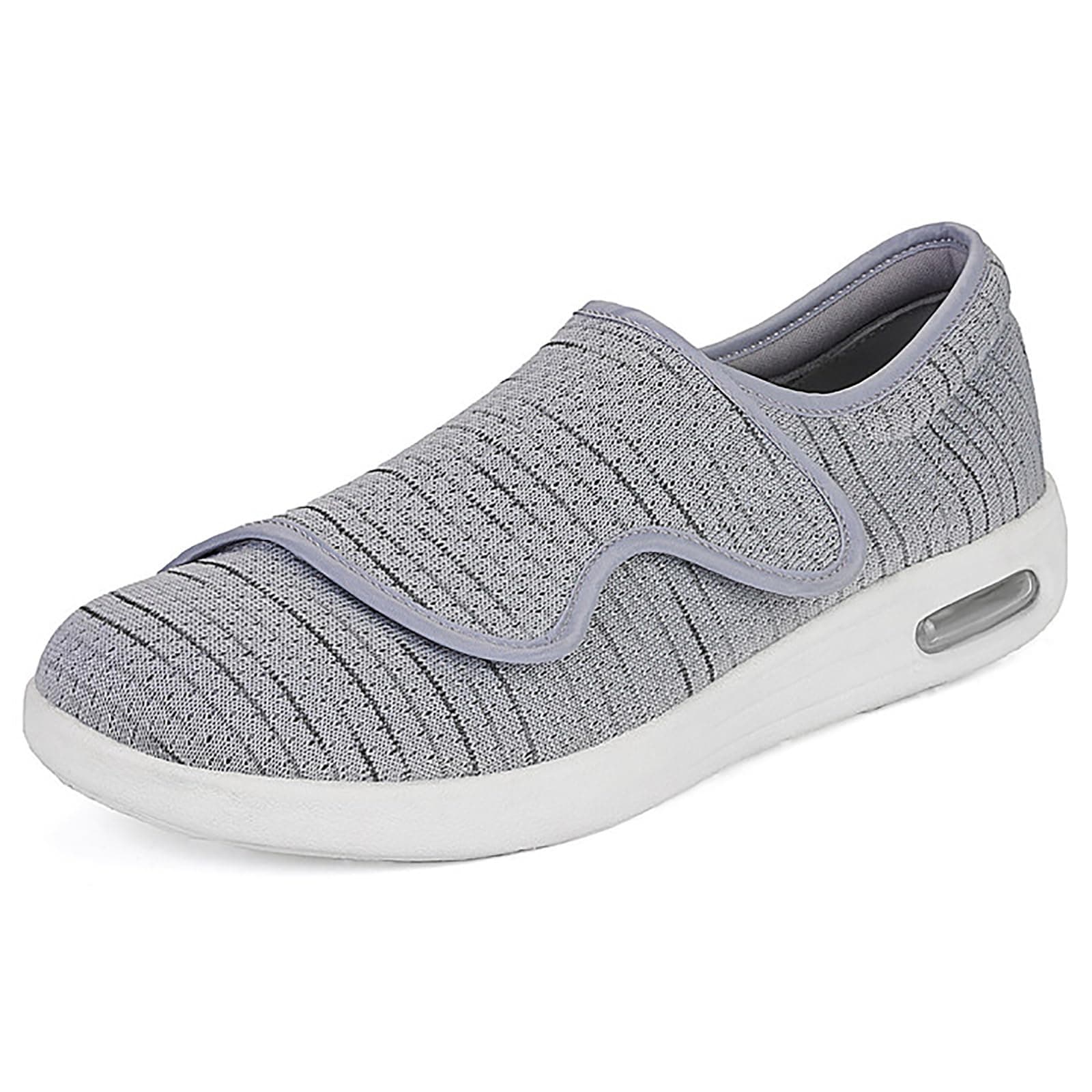 KWUKOTY Diabetic Shoes for Women Men, Wide Width, Grey 10.5