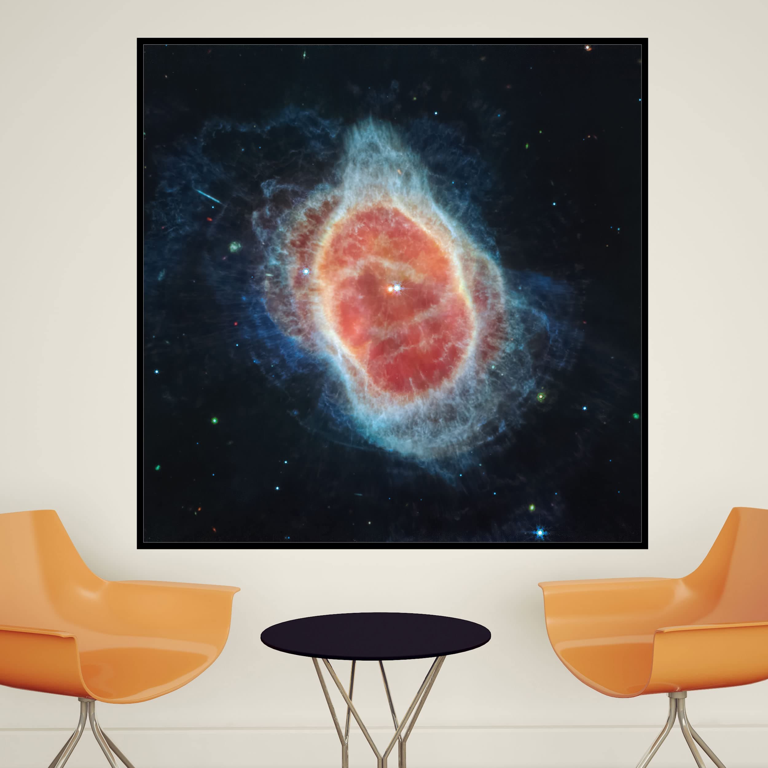 James Webb Space Telescope Image - Star-Crossed Lovers Miri Wall Decal (15 in. w x 15 in. h)