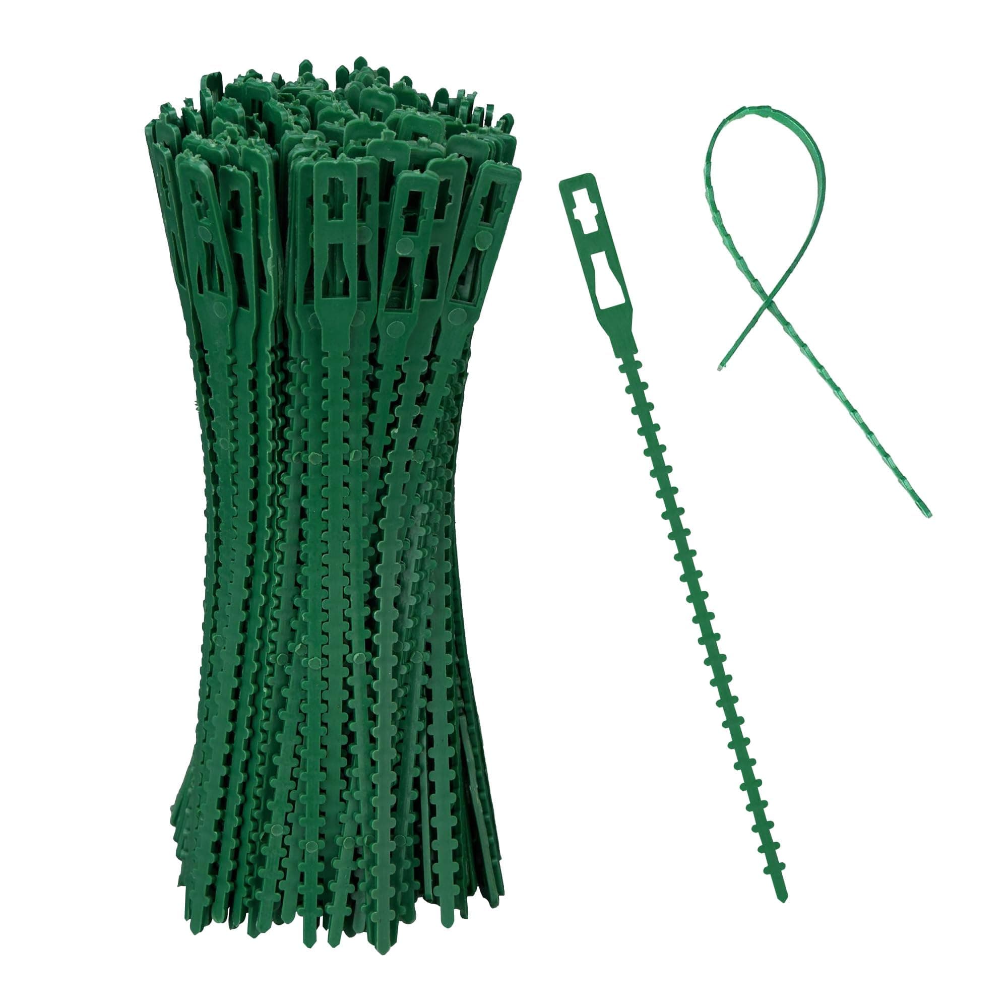 G4GADGET 17cm Adjustable 200 Plant Ties Plant Ties Long Plastic Garden Ties Plant Support Tree