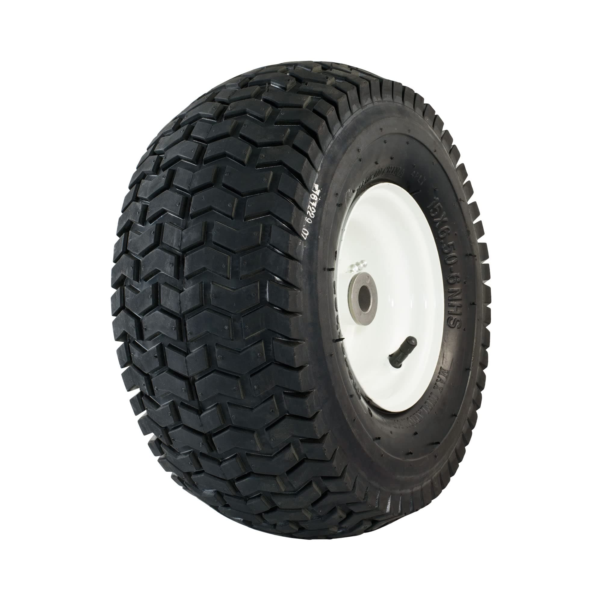 Marathon 15x6.50-6" Pneumatic (Air Filled) Tire on Wheel, 3" Hub, 3/4" Bearings