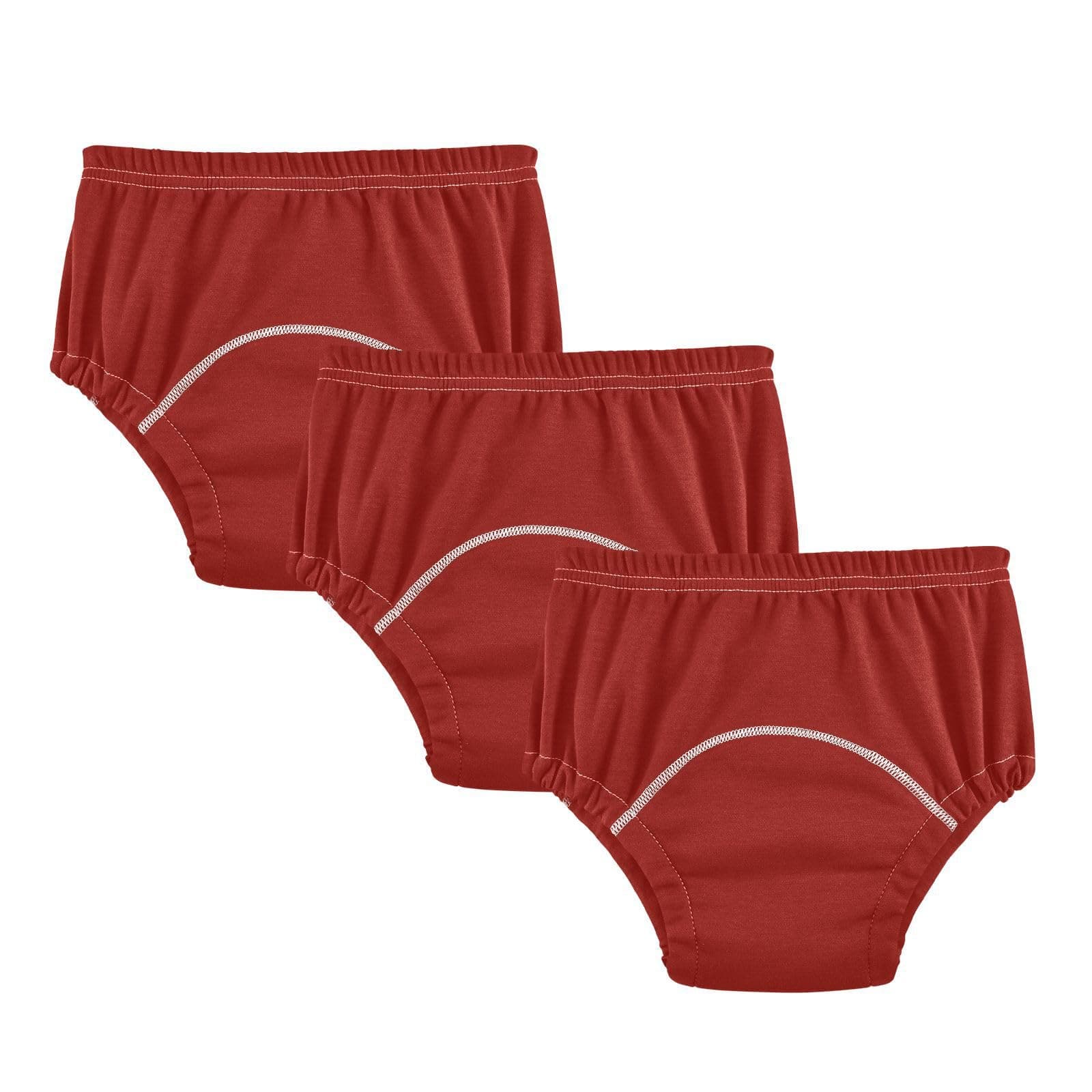 J JOYSAY Red Potty Training Pants Unisex Toddler Training Underwear 3 Pack Waterproof Toilet Training Underwear for Toddler Boys Girls 4T