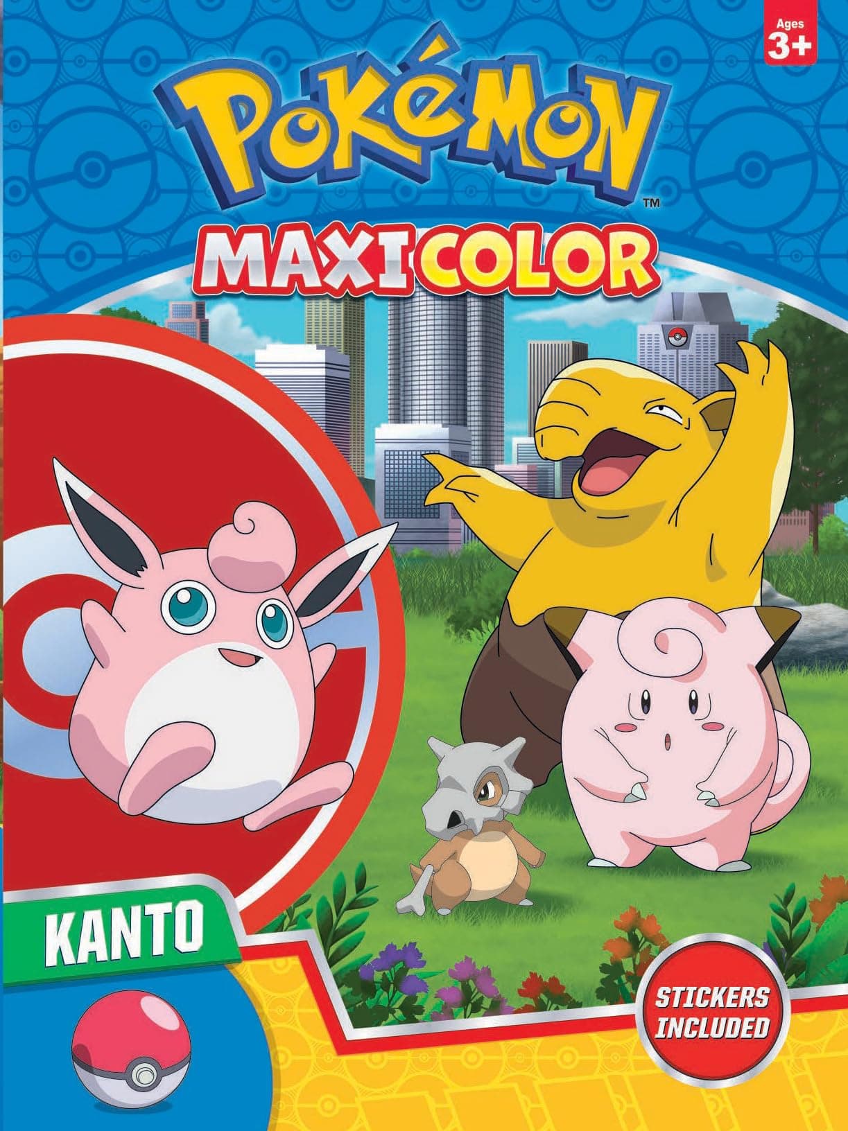 Maxi Color Pokémon Coloring Book – Kanto Region | 24 Activity Pages + Stickers | Kids Colouring & Activity Book
