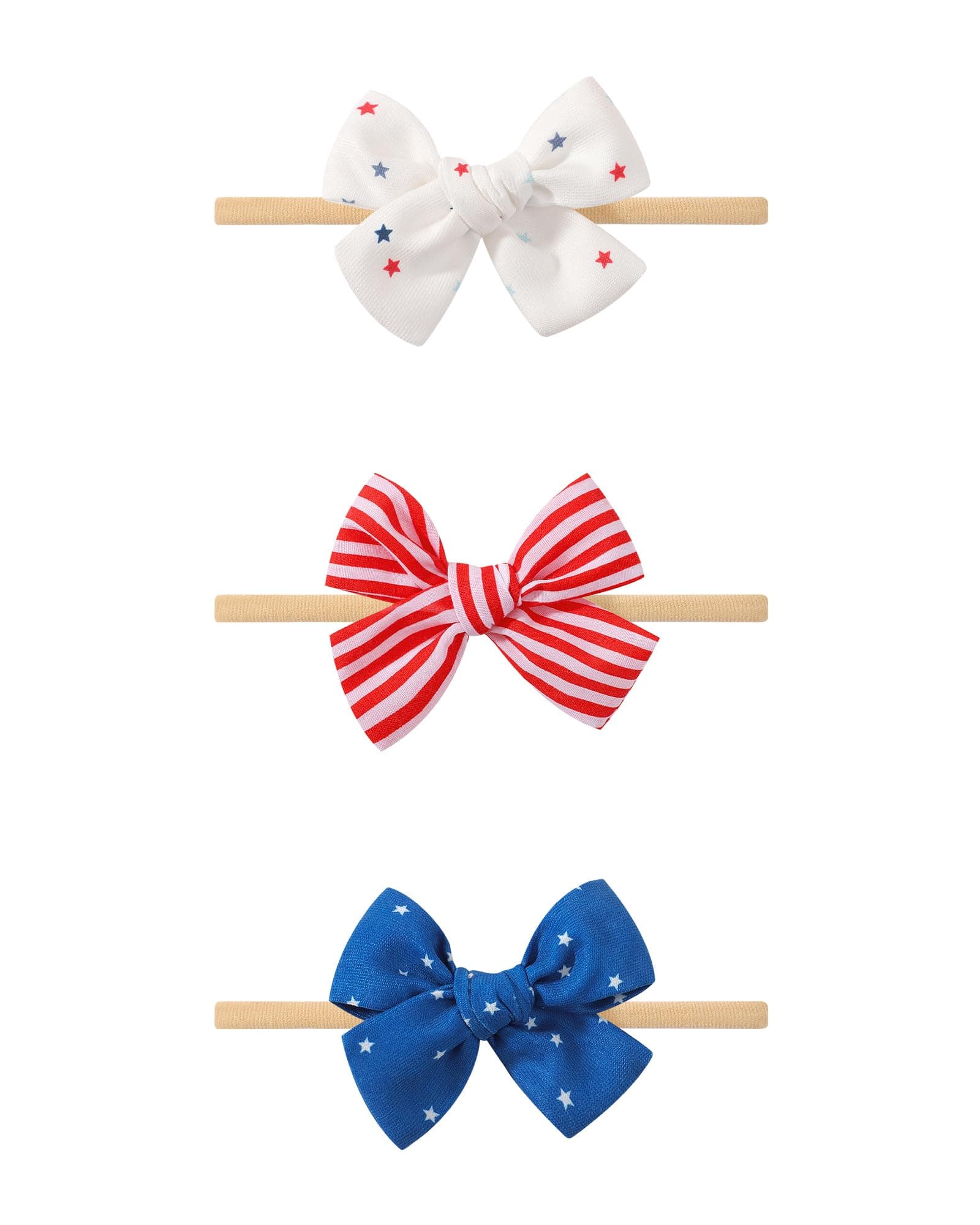 doboi 12PCS Baby Girls Headbands Hair Bows Nylon Linen Hairbands Handmade Hair Accessories for Newborn Infant Toddlers Little Girl and Kids 3.5Inches