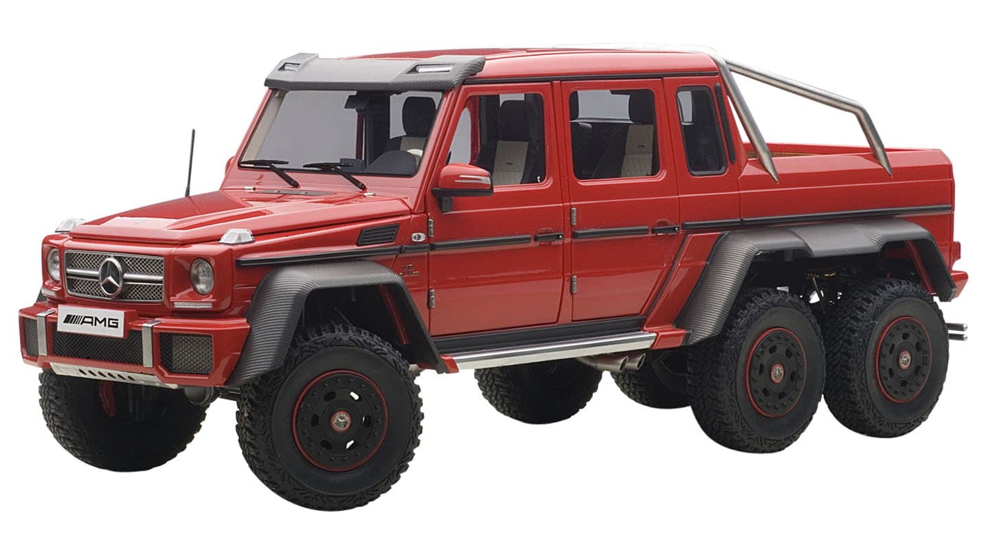 Autoart Mercedes G63 AMG 6X6 Red 1/18 Model Car