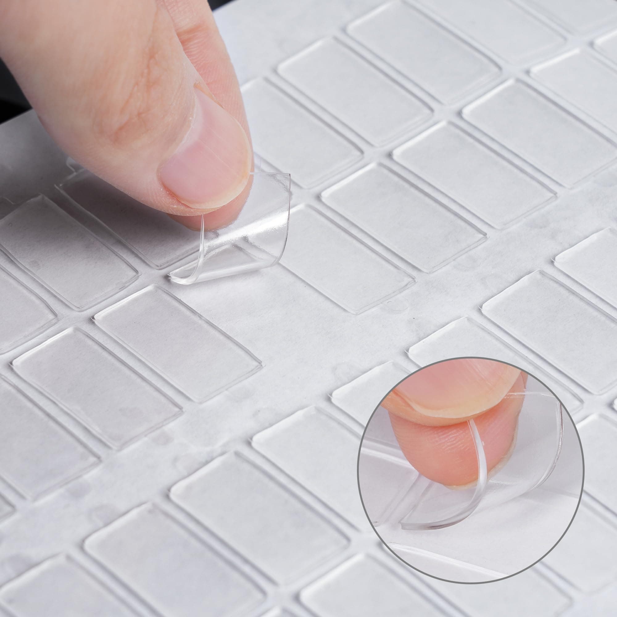 WWYICHEN Double Sided Adhesive Dots, Clear Removable Stick Dots for Picture, Photos, Balloon, Festival Party Decorations (260, 10x20mm)