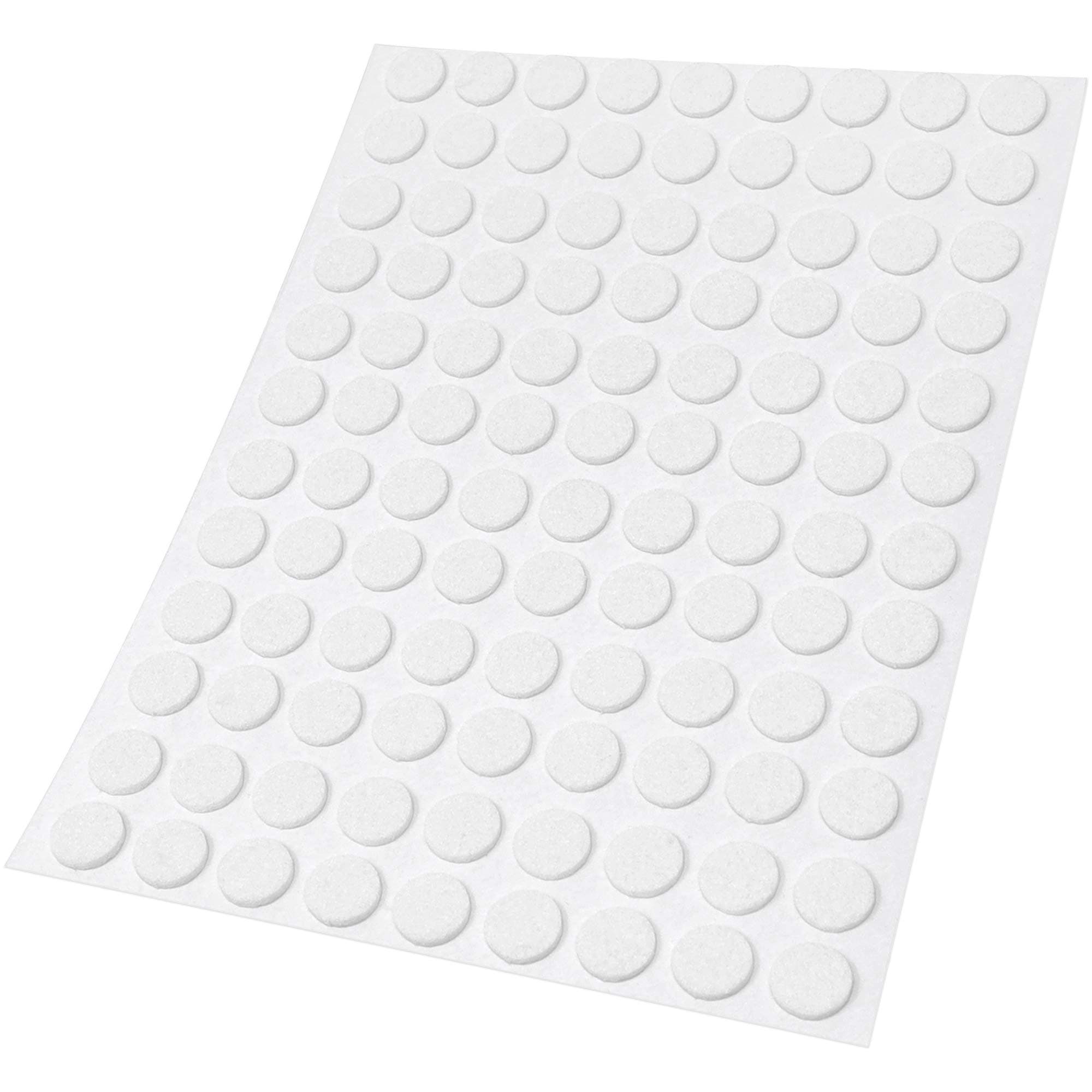 Adsamm FP-15-SA-WH-10-108-1 FP-15-SA-WH-10-108 108 x Felt Gliders, Ø 10 mm, White
