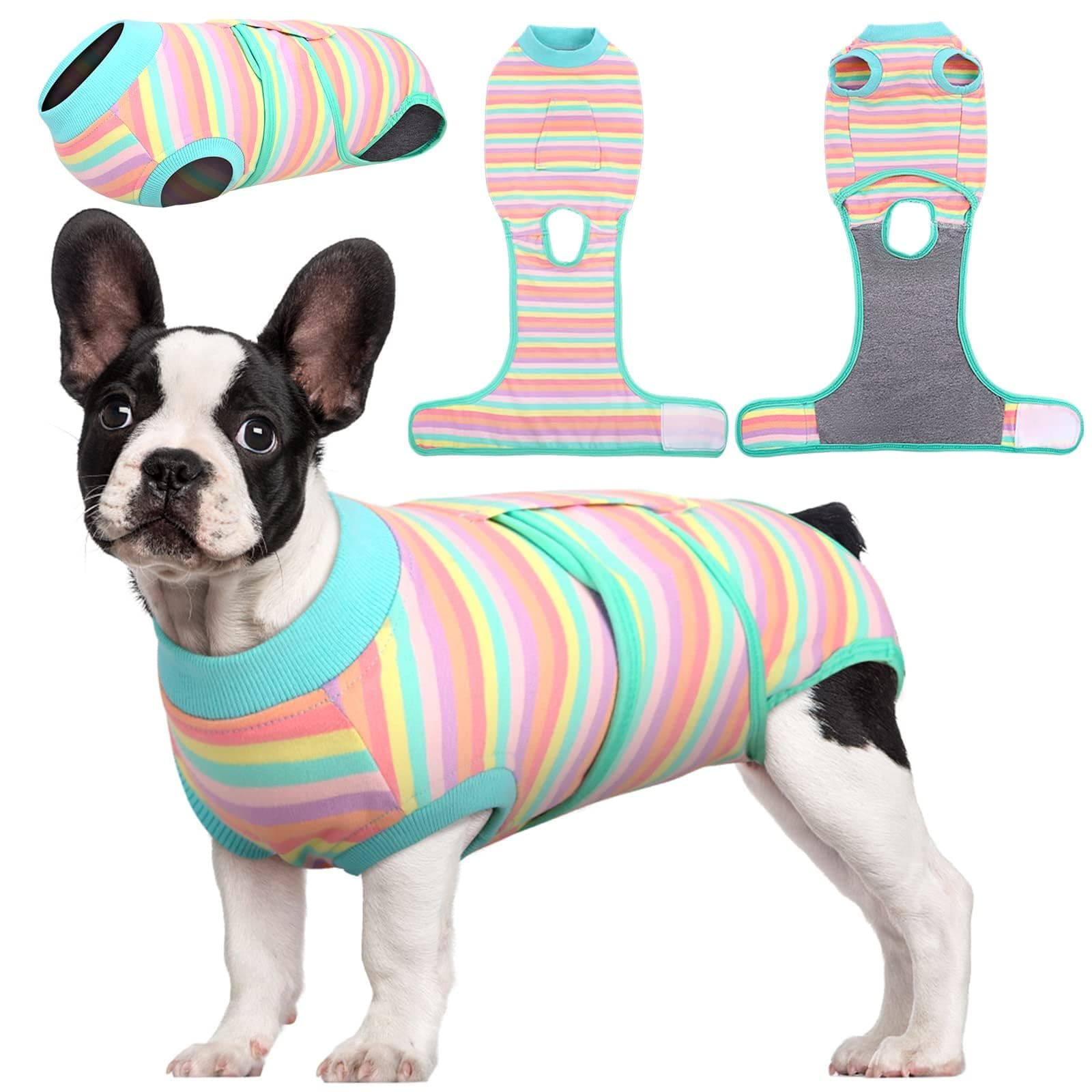 Kuoser Dog Recovery Suit Female, Dog Onesie for Surgery, Female Spay and Male Neuter Onesie for Post-Op Care, Prevent Licking Puppy Onesies