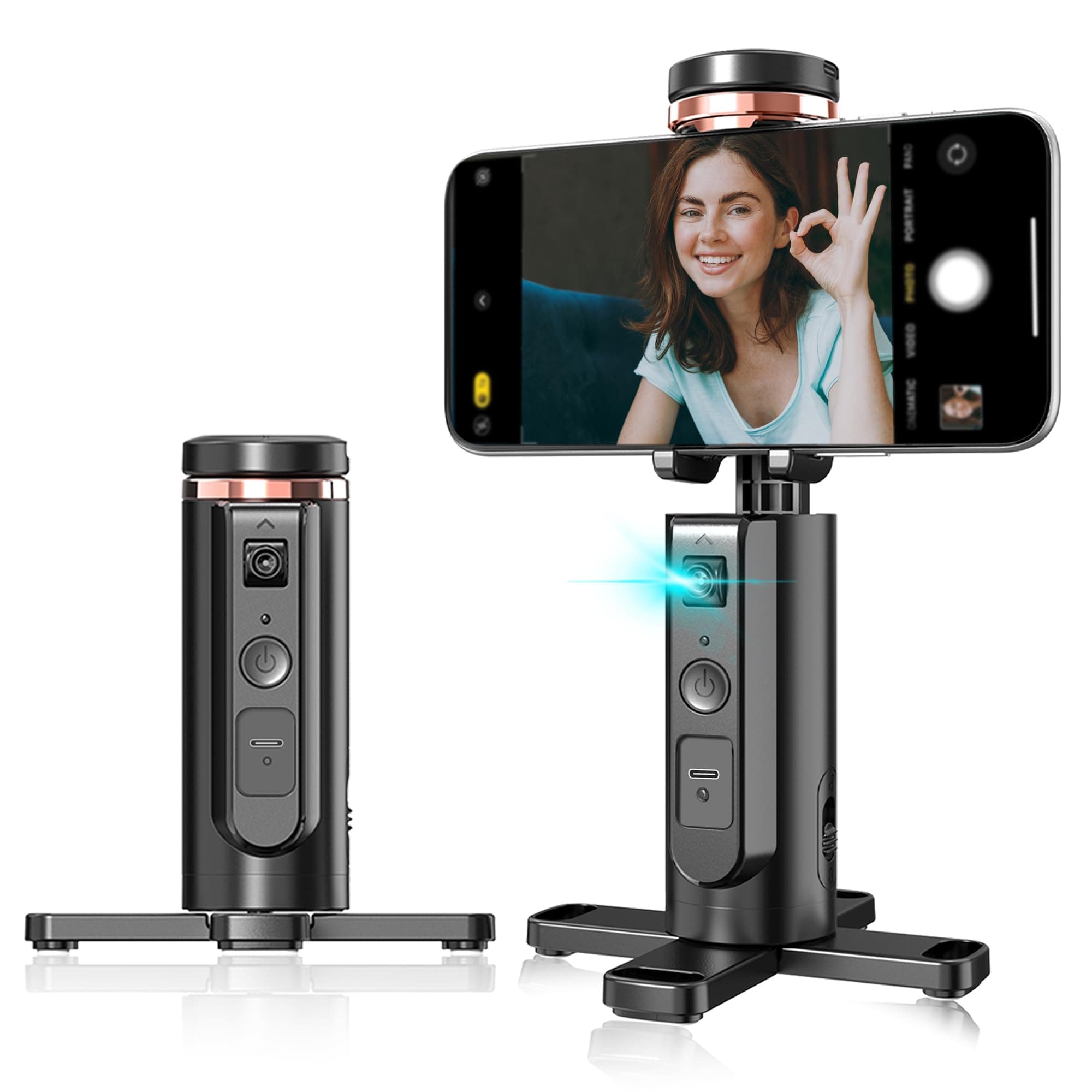 Auto Face Tracking 360° Rotating Cell Phone Photo and Video Kits A600