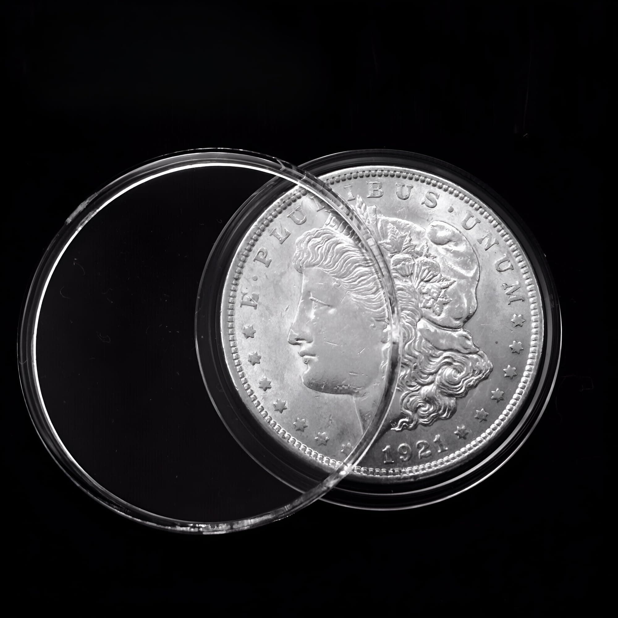 JacobsParts 25pcs Coin Holder Air Tight Capsule 40mm for Coin Collection 1 oz. Mexican Silver Libertad, 1 oz. Silver Britannia