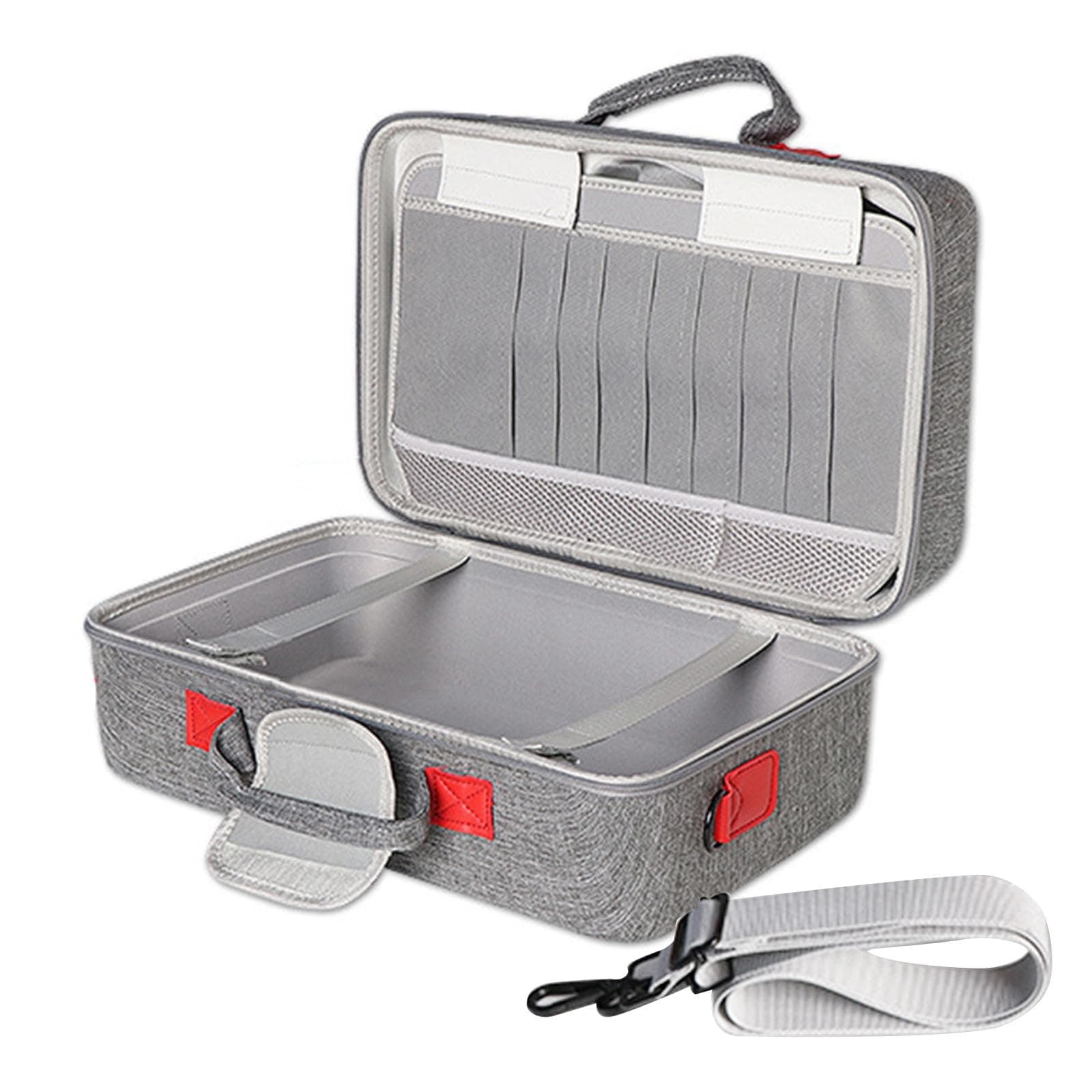 IAMDORE Carrying Case for Games, Game Accessories, Scratch-resistant, Dustproof, Hard EVA Shell, Storage Bag, Gray