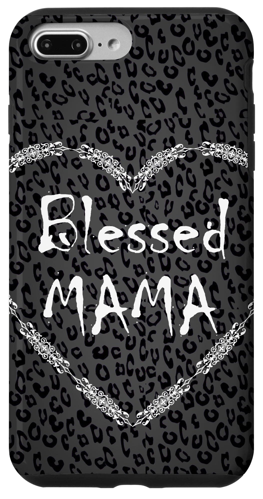 leopard print cheetah Blessed Mama Mother's Day for Mom Case for iPhone 7 Plus/8 Plus