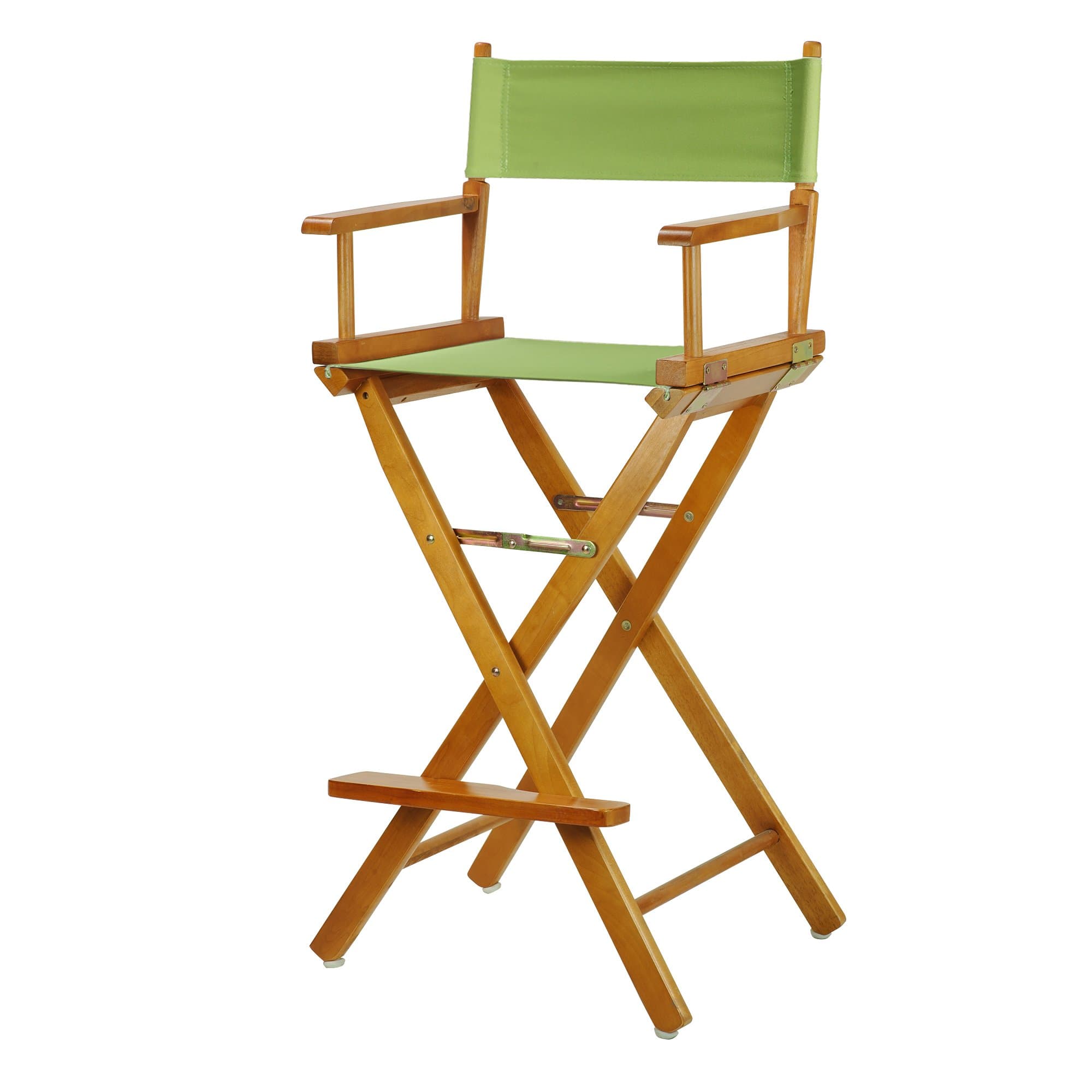 Casual Home 230-05/021-72 Director's Chair, 30", Honey Oak Frame/Lime Green Canvas