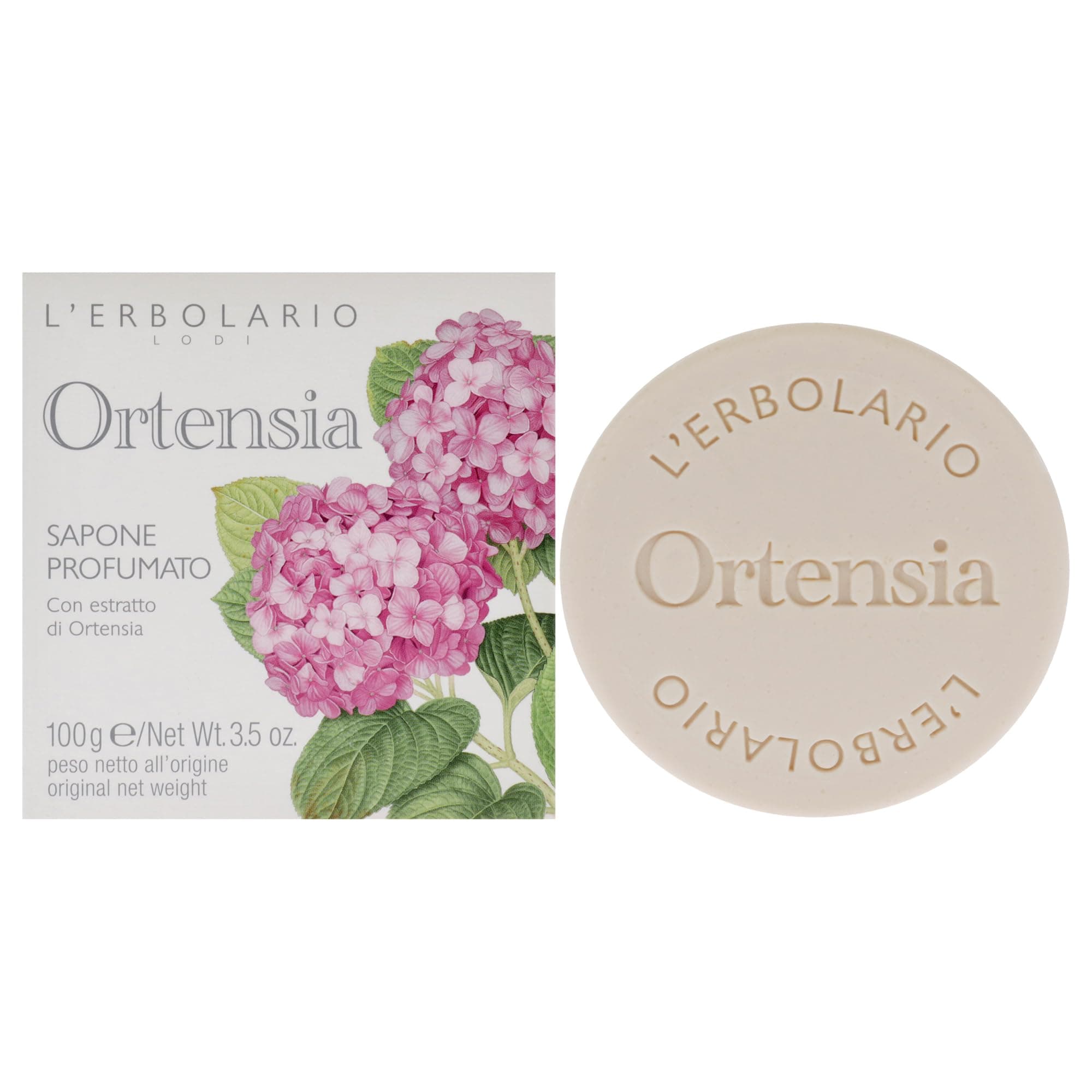 Hydrangea Perfumed Soap by LErbolario for Unisex - 3.5 oz Soap