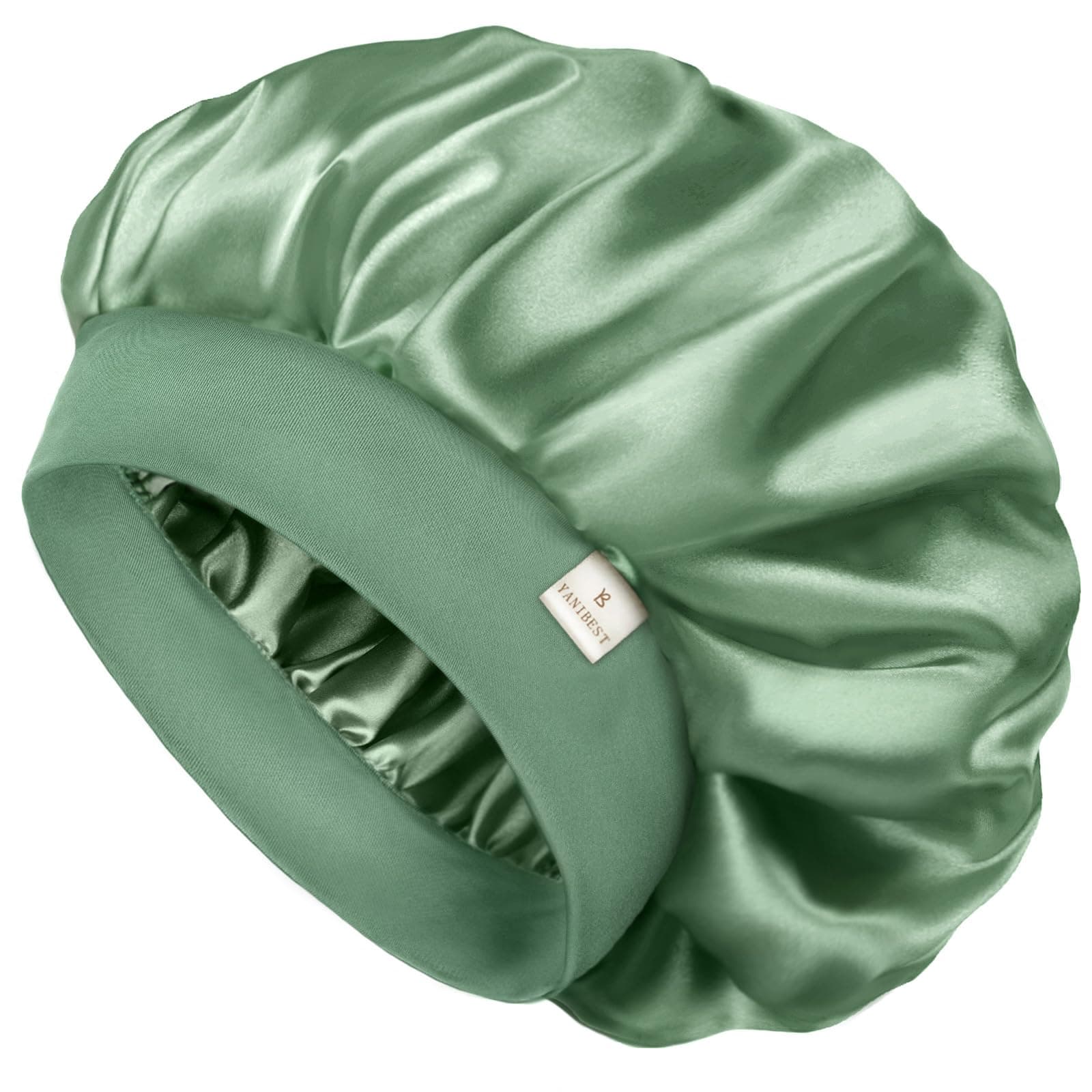 YANIBEST Satin Bonnet for Men Double Layer Hair Bonnet for Sleeping