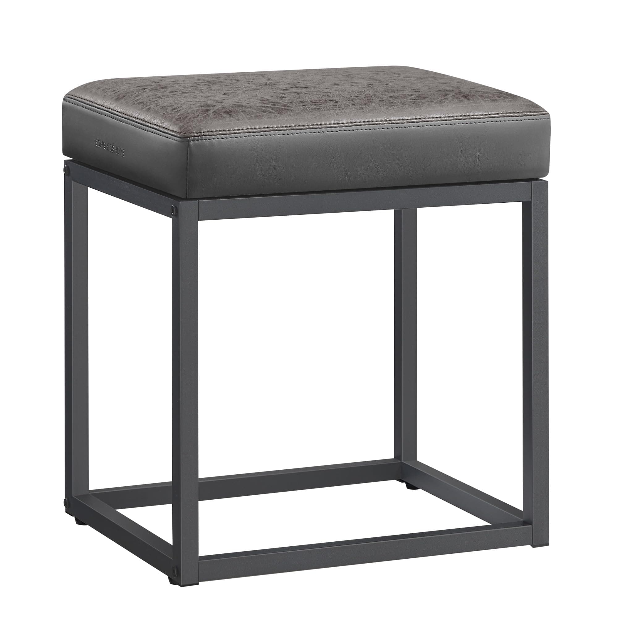 SONGMICS HOME LUIZ Collection - Ottoman Footstool, Rectangle Ottoman, Vanity Chair Stool, Footrest, Reversible Top, Side Table, Max. Load 660 lb, Bedroom Living Room Entryway, Dove Gray ULOM079G01