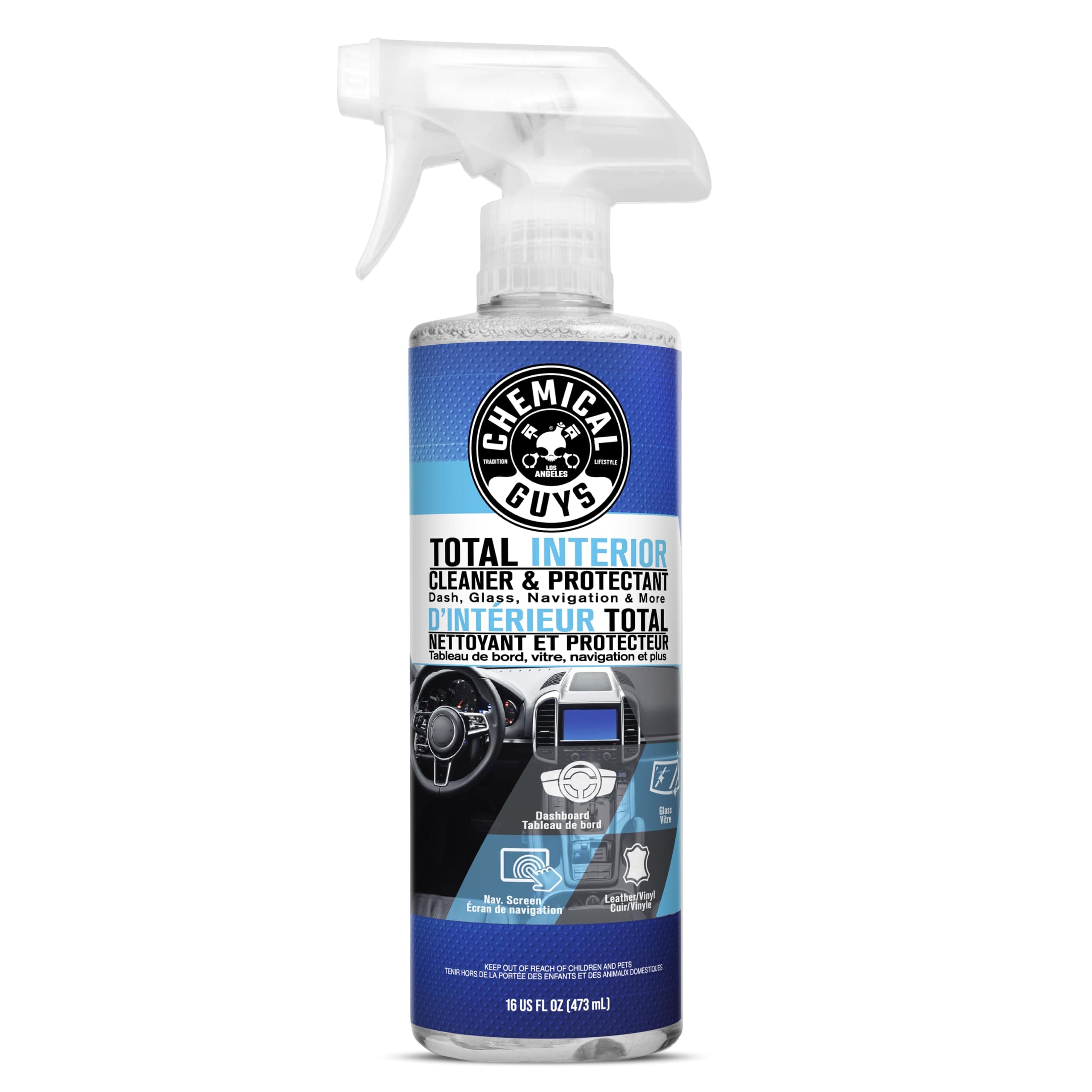 Chemical Guys Total Interior Cleaner & Protectant, Safe for Cars, Trucks, SUVs, Motorcycles, RVs & More, 473 ml, Fresh Scent