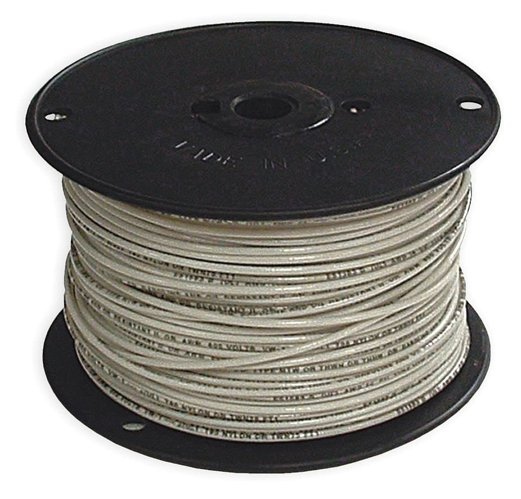 Southwire 22965801 12-Gauge 19 STR Stranded THHN Building Wire, 500-Feet, White