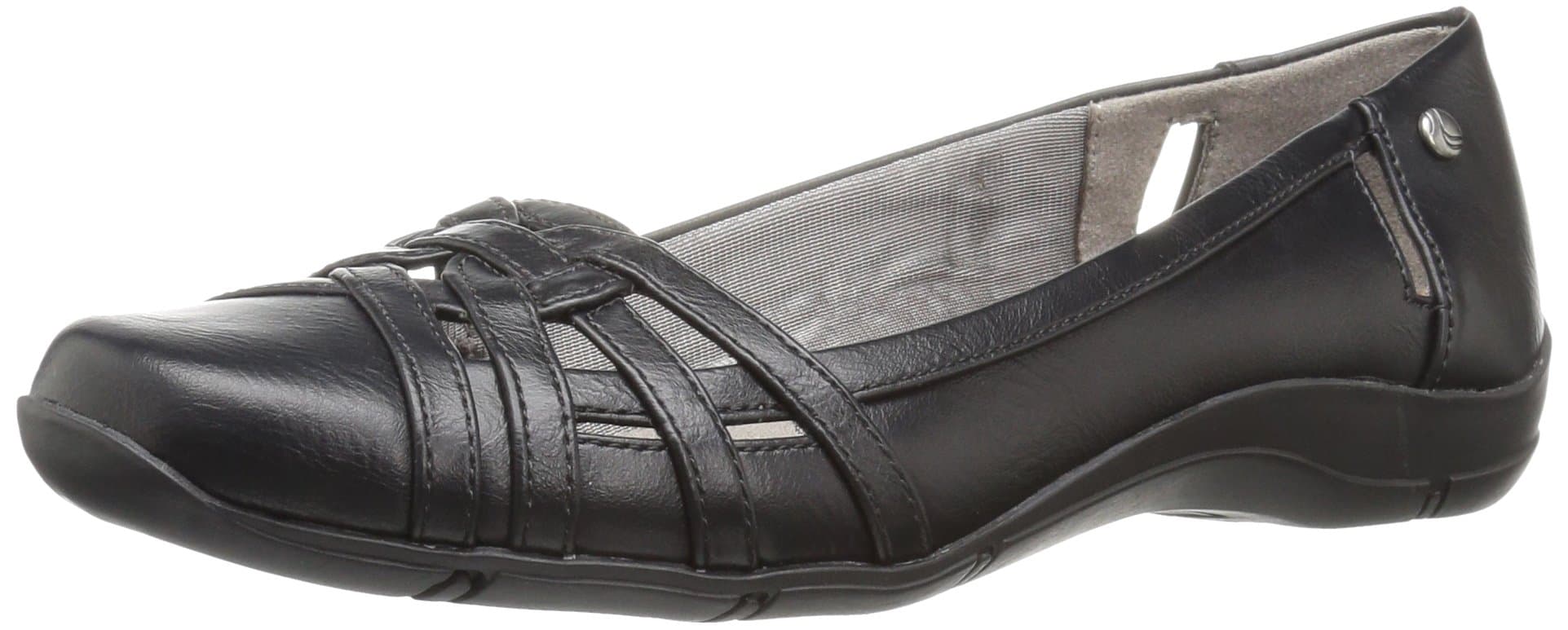 LifeStride Women's, Diverse Flats, Black, 6.5 Wide