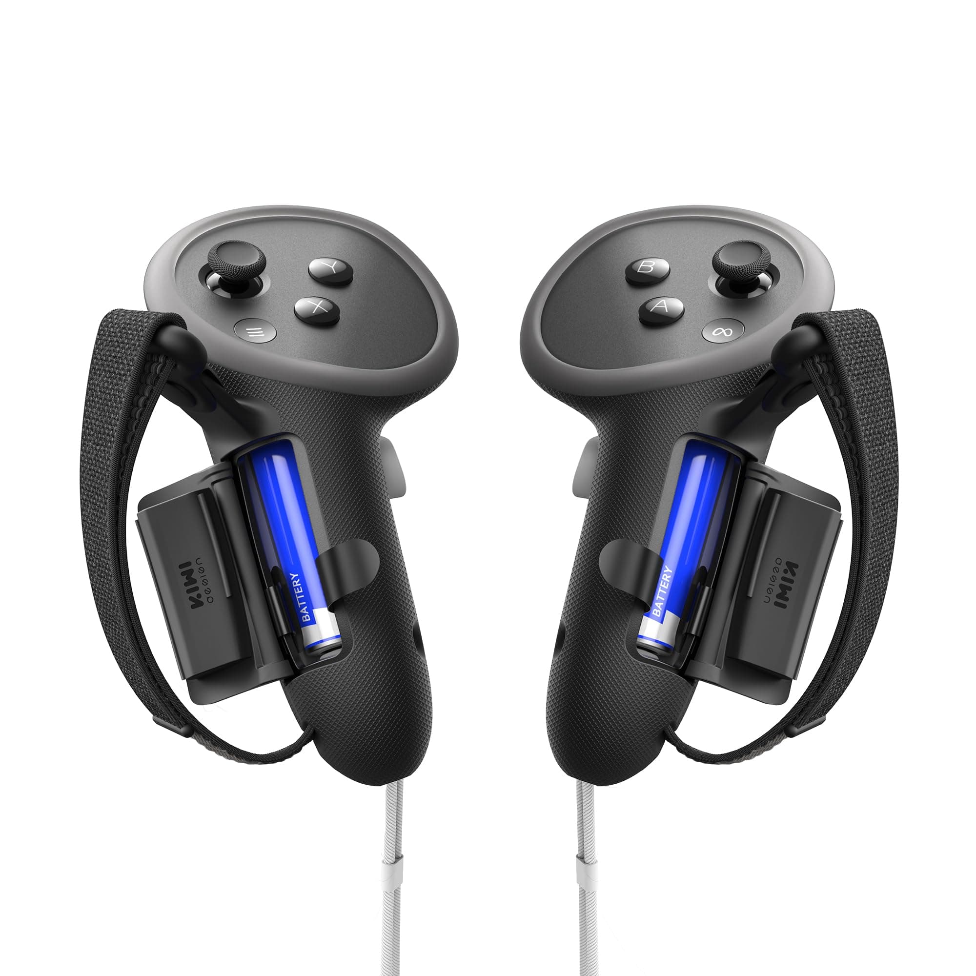 KIWI design Non-Slip Controller Grips with Battery Opening for Quest 3/3S