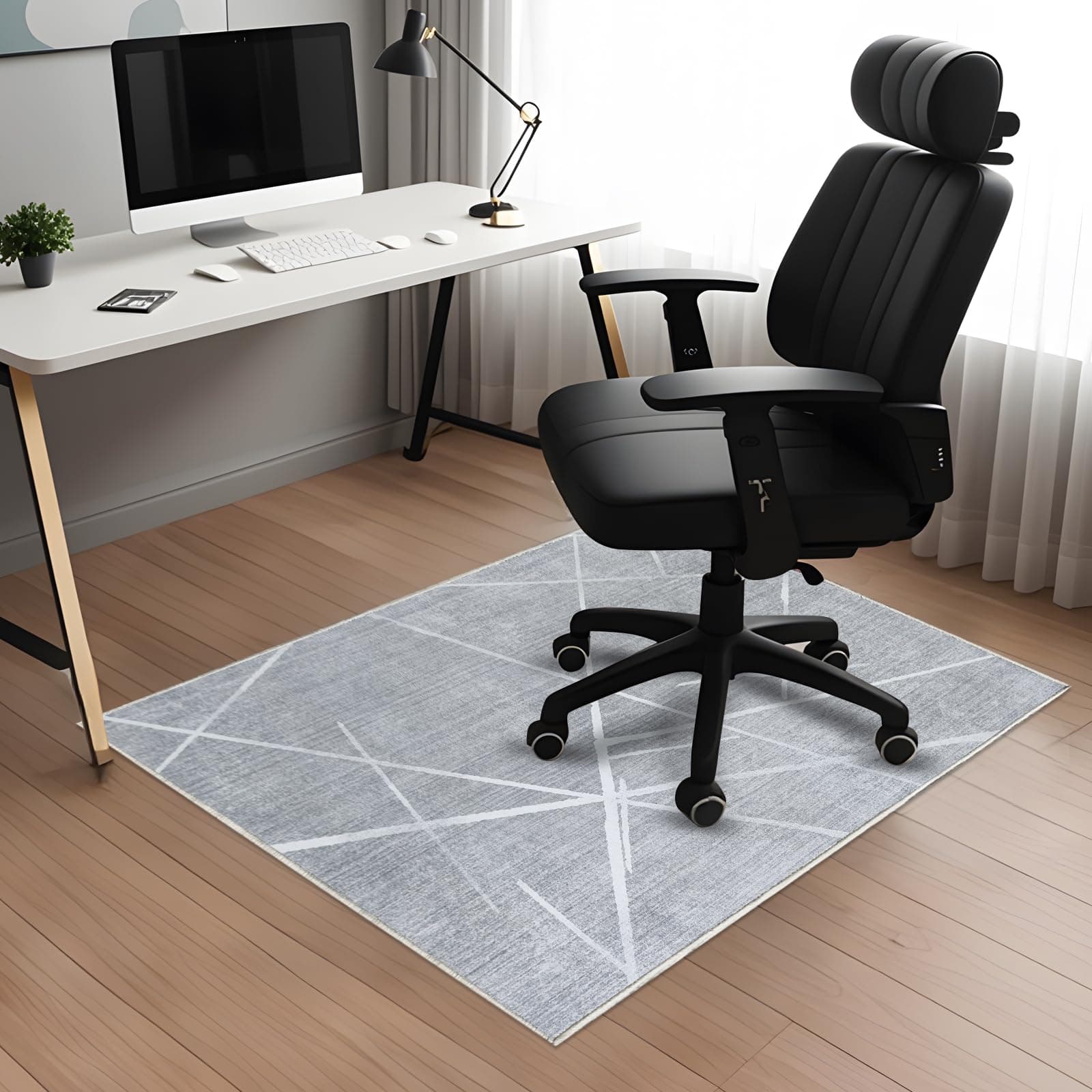 Office Chair Mat for Hardwood Floor 47x59in, Computer Chair Rug