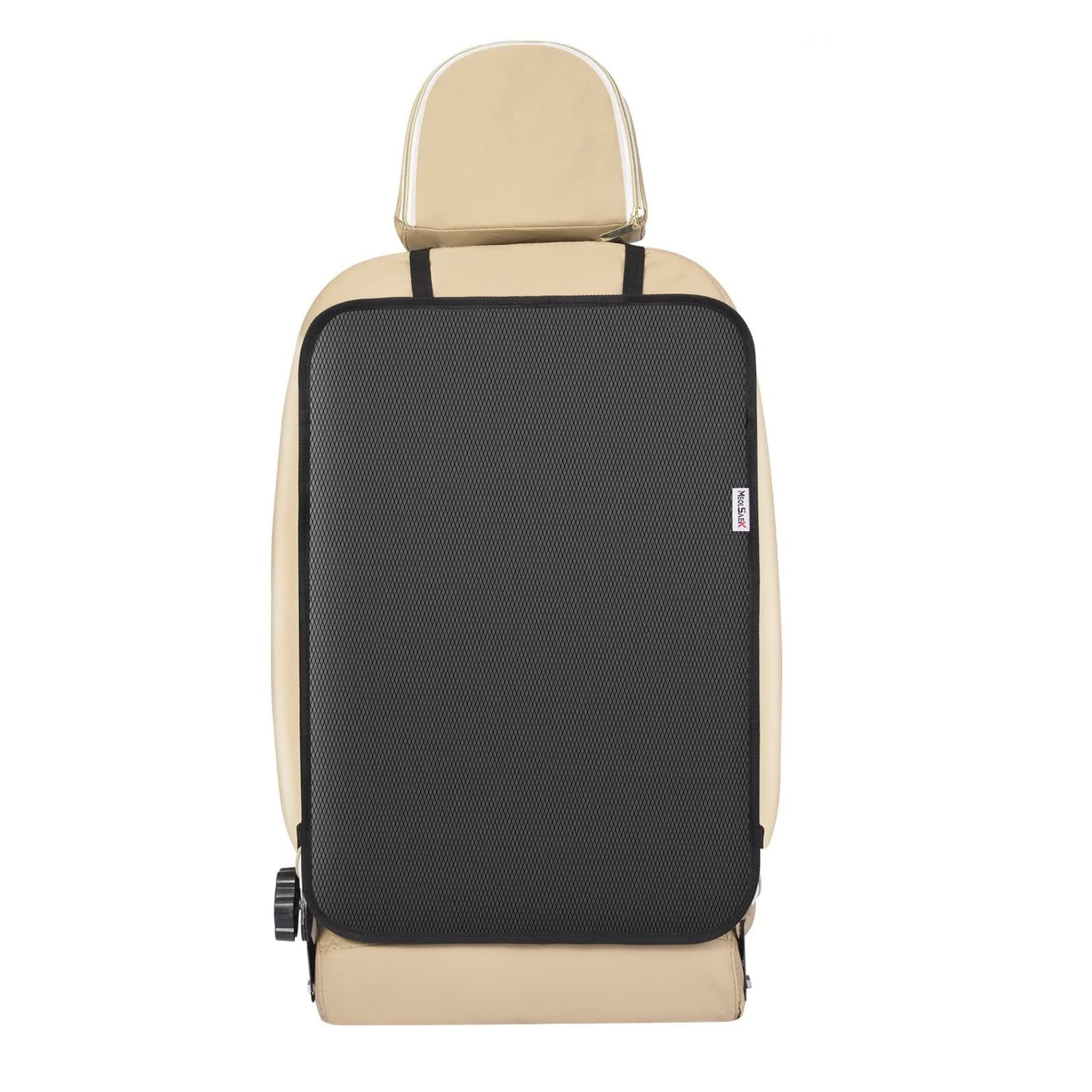 Meolsaek Kick Mats Back Seat Protector, Waterproof Oxford Seat Back Protector, Car Seat Back Protector for Kids, Back of Seat Protector for Kids Feet Car Seat (Black A -1pc)