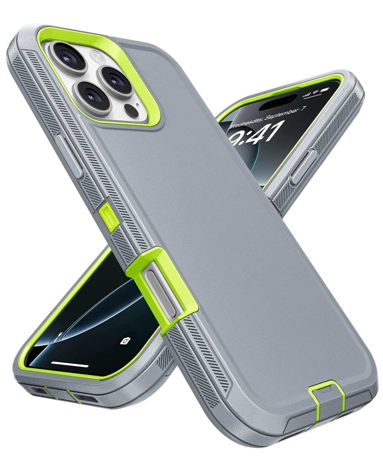 Jelanry Case for iPhone 16 Pro 5G 6.3-inches, Heavy Duty Rugged & Dual-Layer Protection Shockproof Dropproof with Port Anti dust Scratch Matte Armor Back Cover Cases for Apple iPhone 16 Pro 2024, Grey