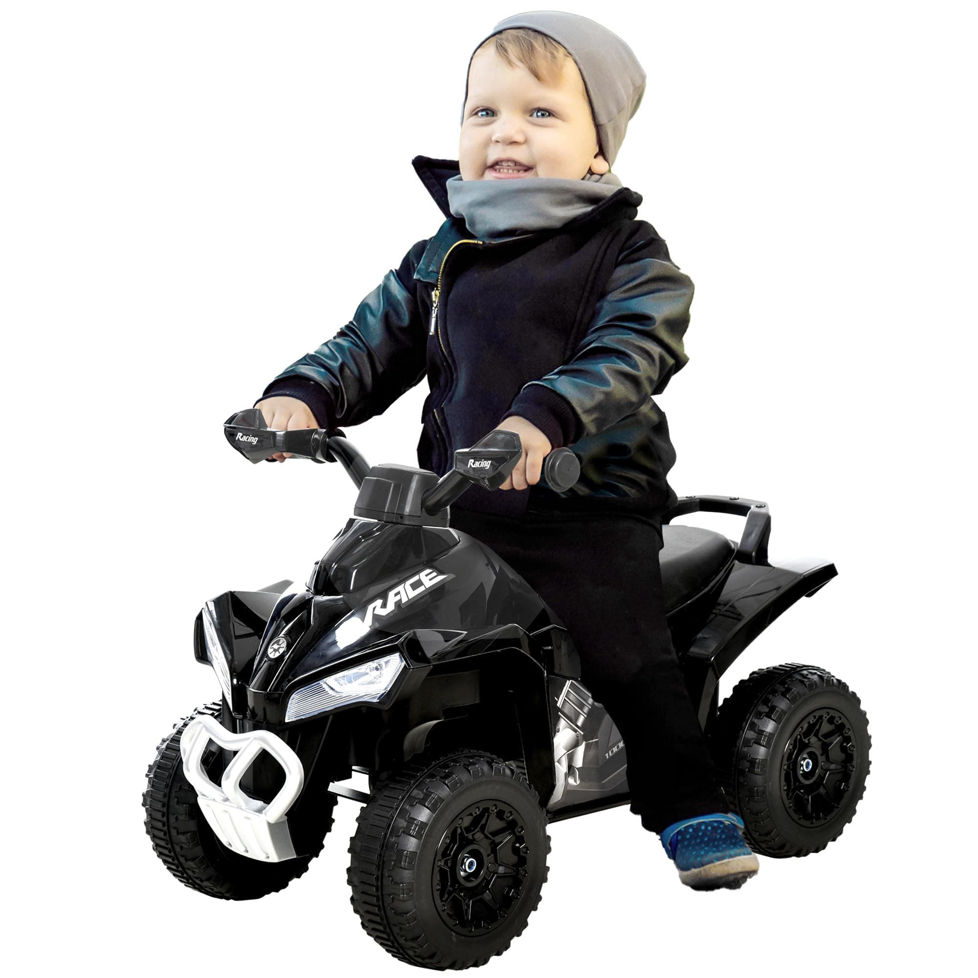 Aosom No Power Baby Ride on Toy for Toddler Kids Ride on Car Music Black