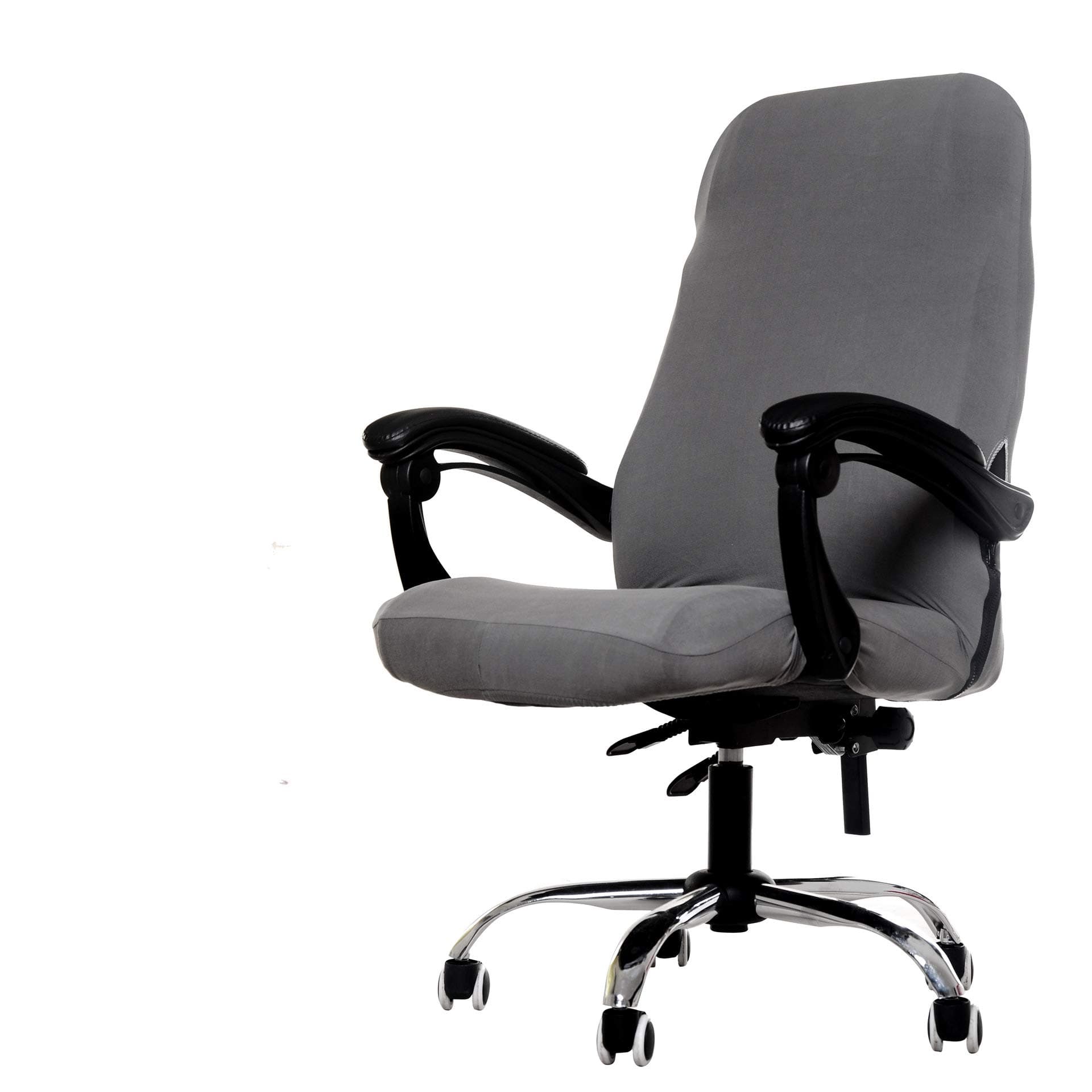 Deisy Dee Computer Office Chair Covers for Stretch Rotating Mid Back Chair Slipcovers Cover ONLY Chair Covers C162 (Grey)