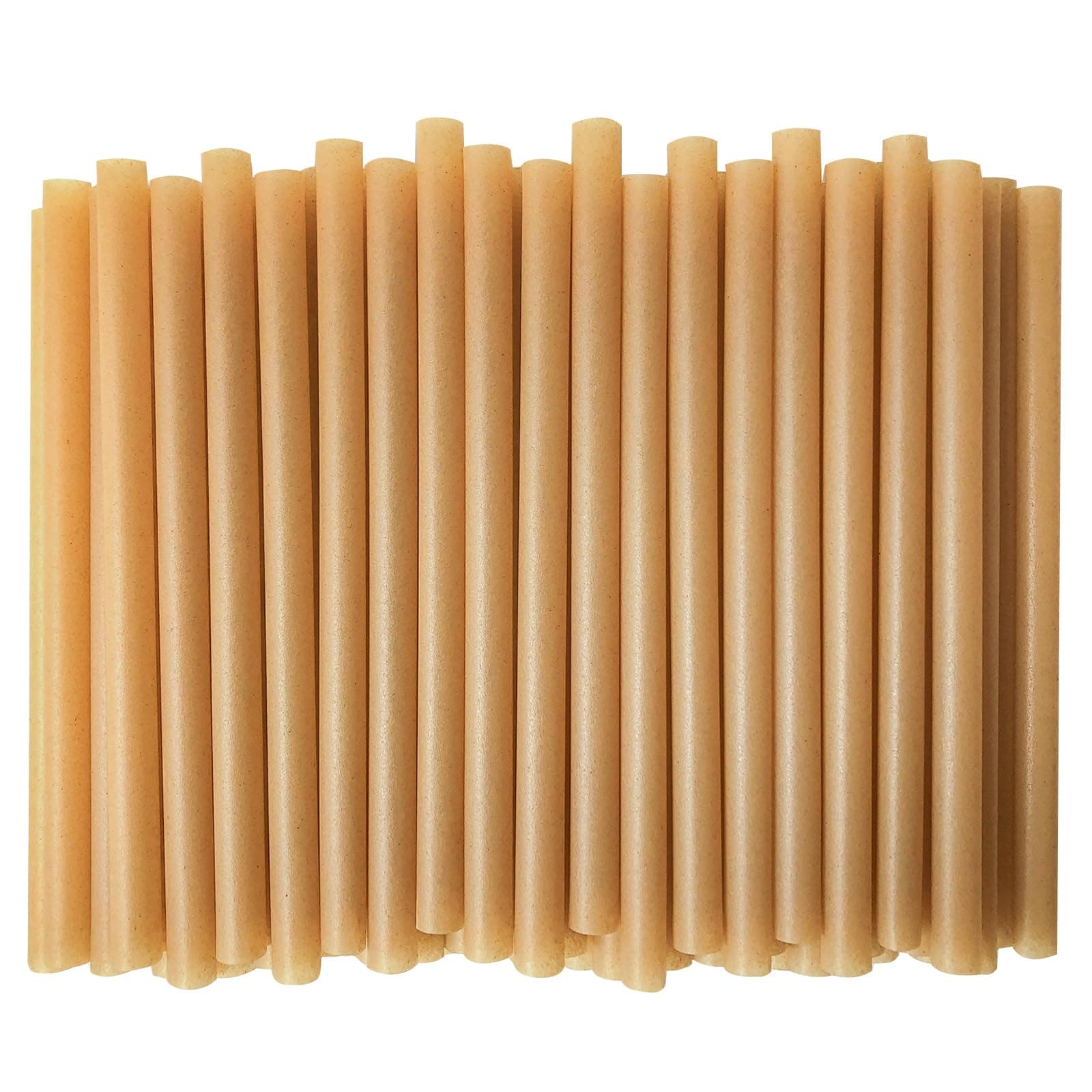 SHAUMN Extra Wide Straws for Smoothie 0.47" Biodegradable Eco-Friendly Sugarcane Straws 100pcs Compostable Jumbo Straws for Milksake Bubble Tea 8.5“ Disposable Boba Straws Not Soggy