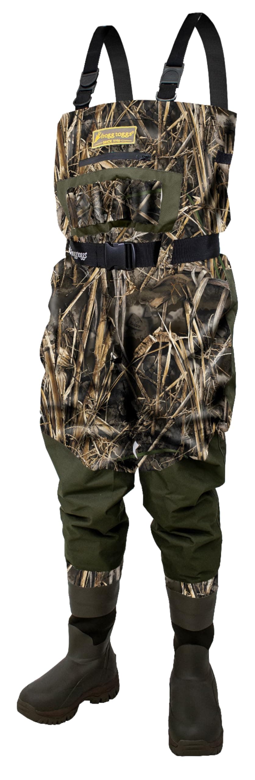 FROGG TOGGS Junior Grand Refuge 3.0 Bootfoot Waterproof Wader for Hunting with Removable Insulation Liner, Realtree Max-7, 9