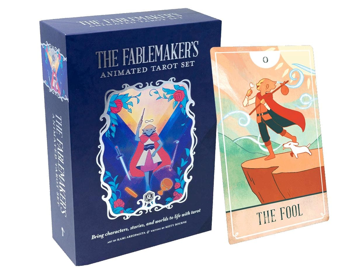 Dungeons and Dragons 5th Edition Deck of Cards – The Fablemaker's Animated Tarot: Base Edition by Hit Point Press – 78 Animated Cards – Gaming Accessories - Compatible with D&D 5e & Divination