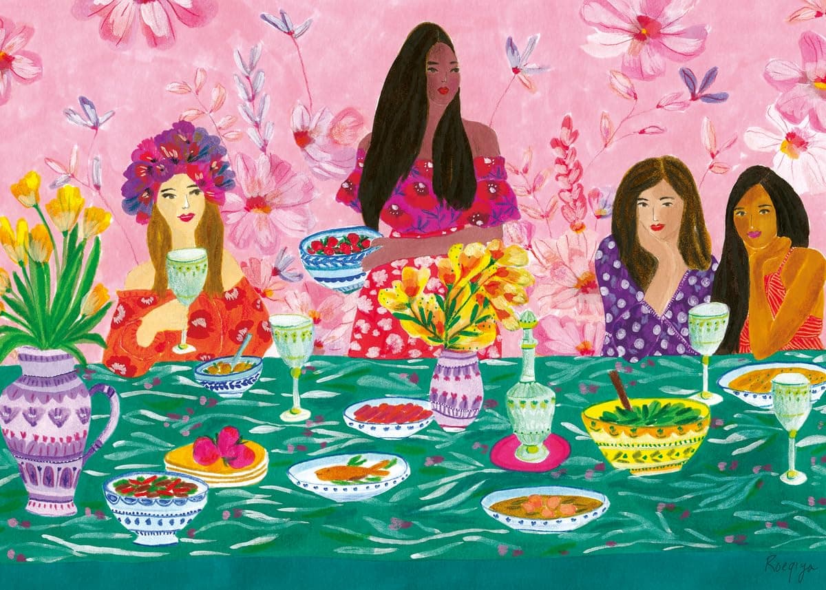Wonder Forge Ladies Brunch 1000 Piece Jigsaw Puzzle for Adults